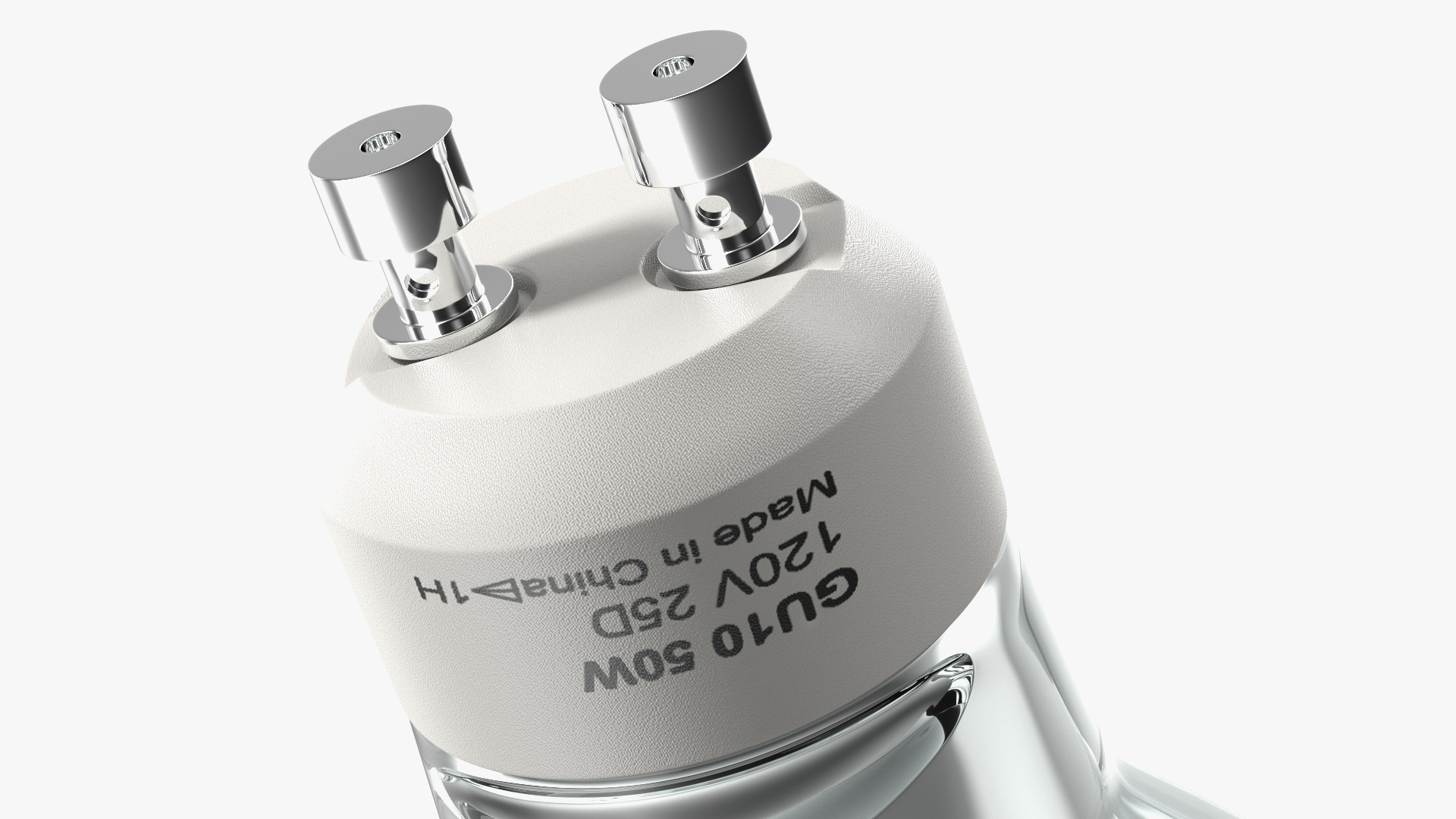 GU10 MR16 50W Halogen Light Bulb 3D