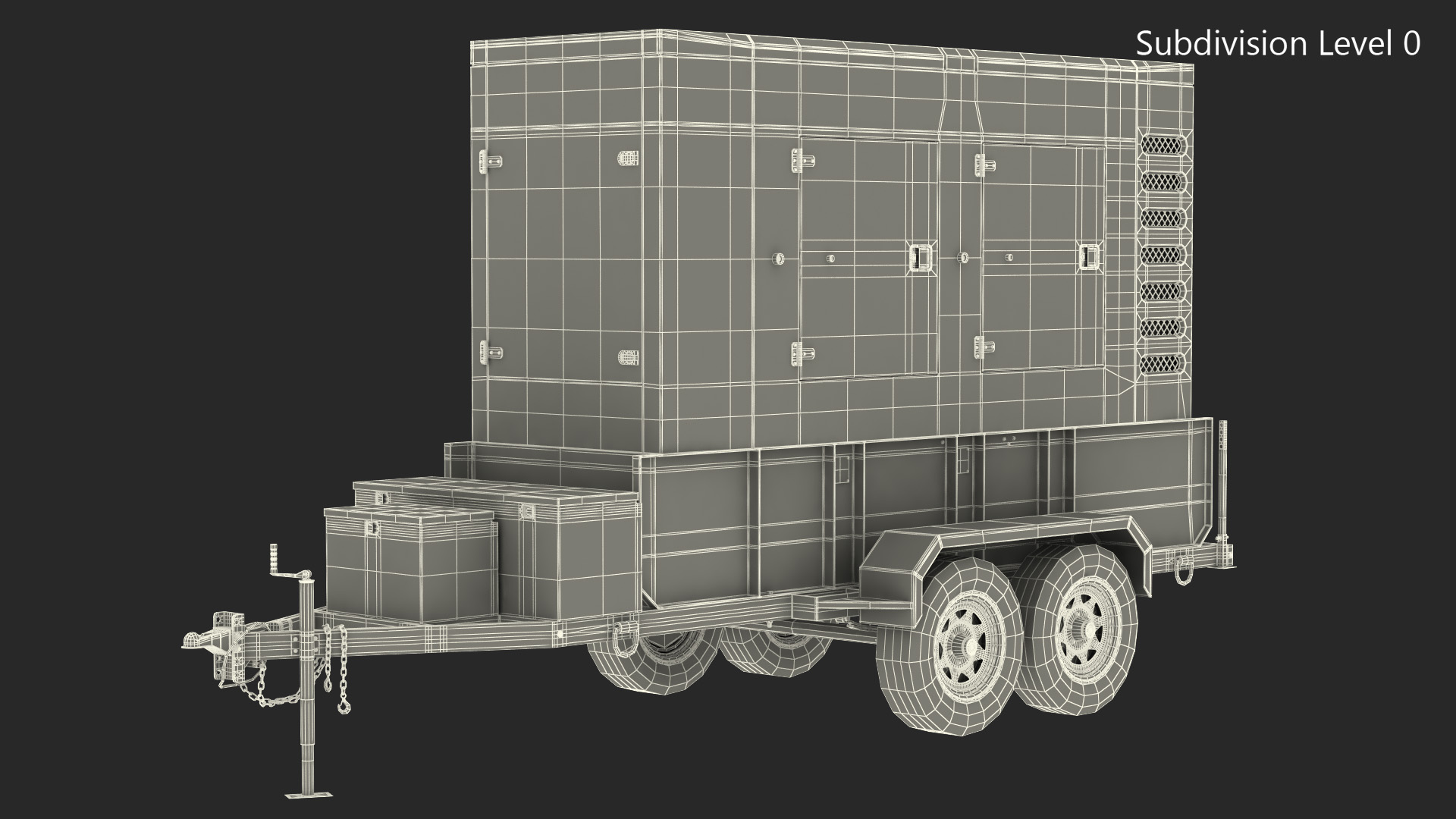 Kohler Big Mobile Generator Rigged 3D model