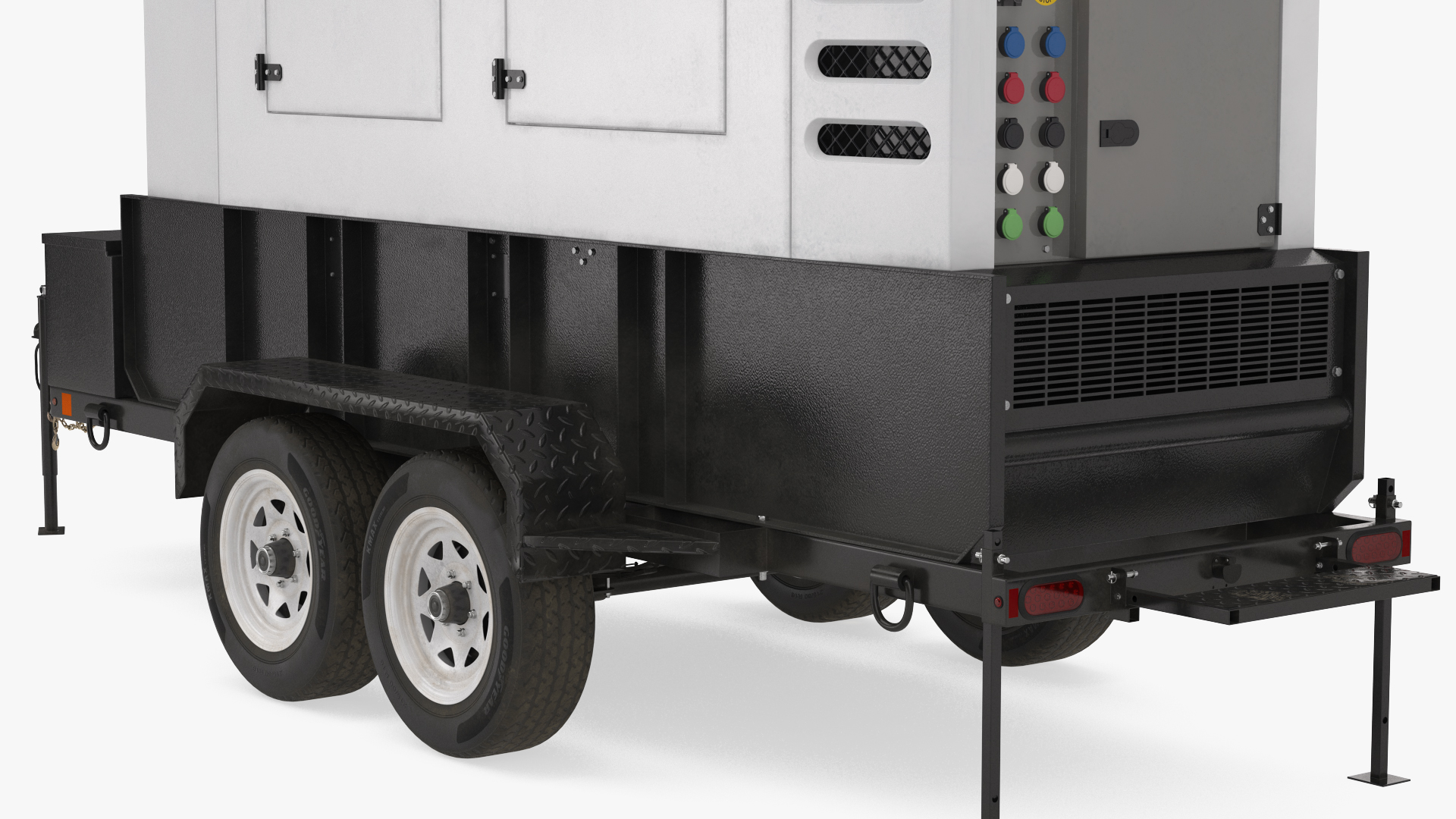 Kohler Big Mobile Generator Rigged 3D model