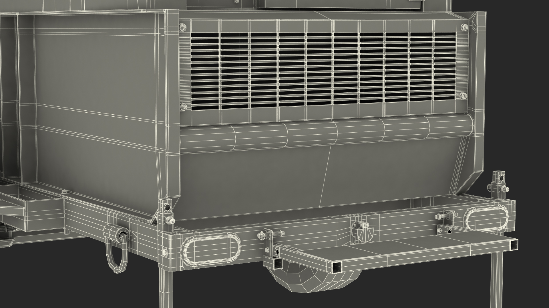 Kohler Big Mobile Generator Rigged 3D model