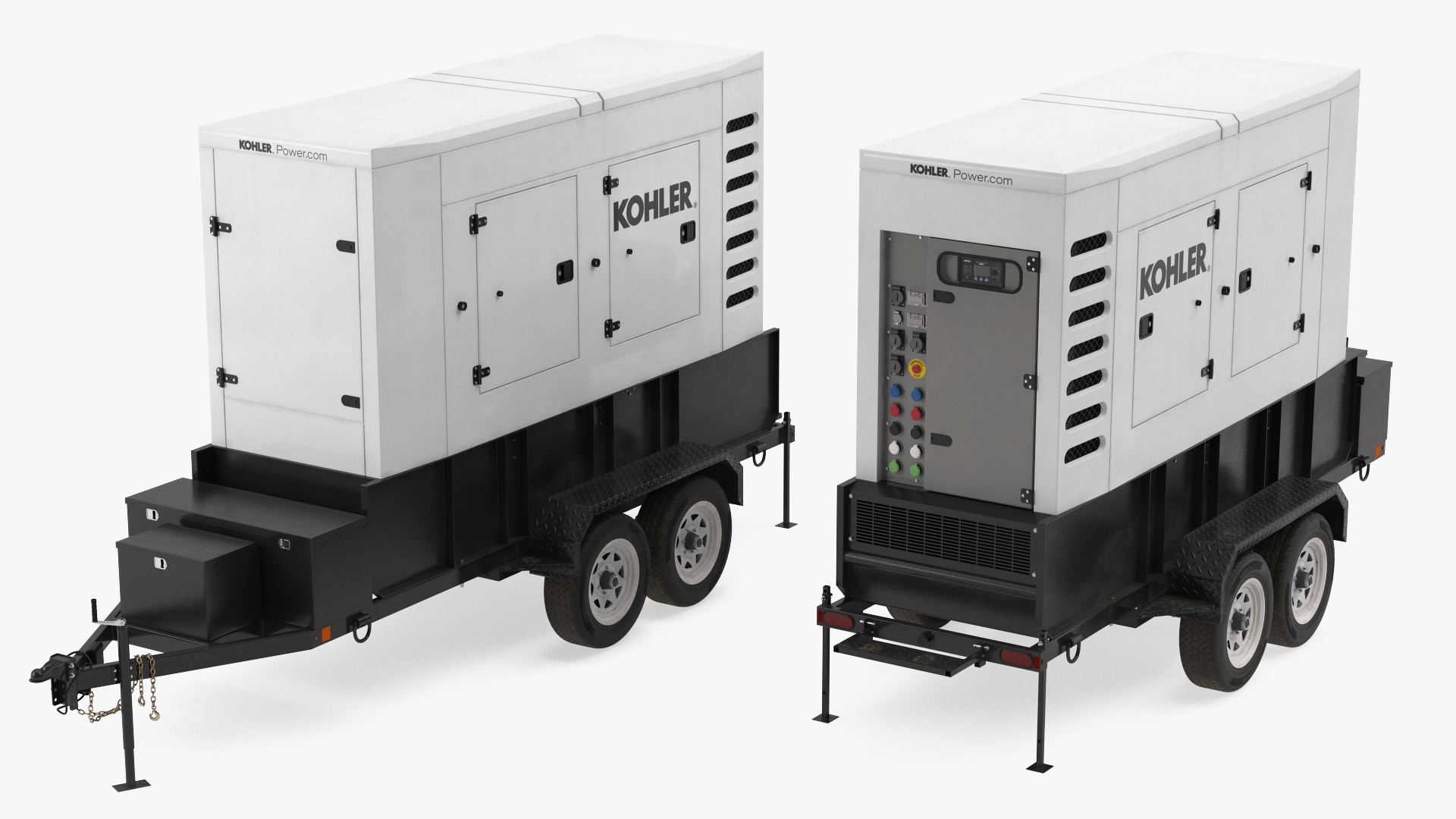Kohler Big Mobile Generator Rigged 3D model