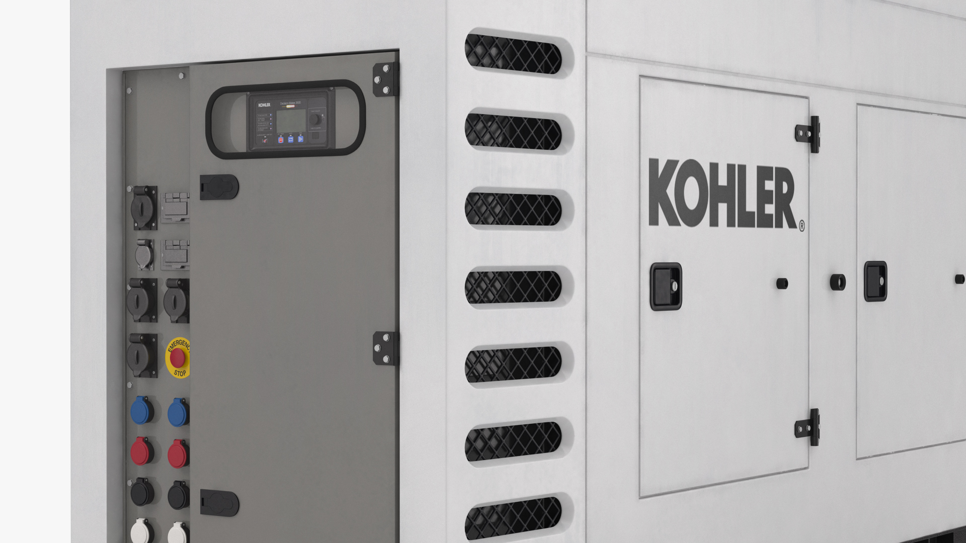 Kohler Big Mobile Generator Rigged 3D model