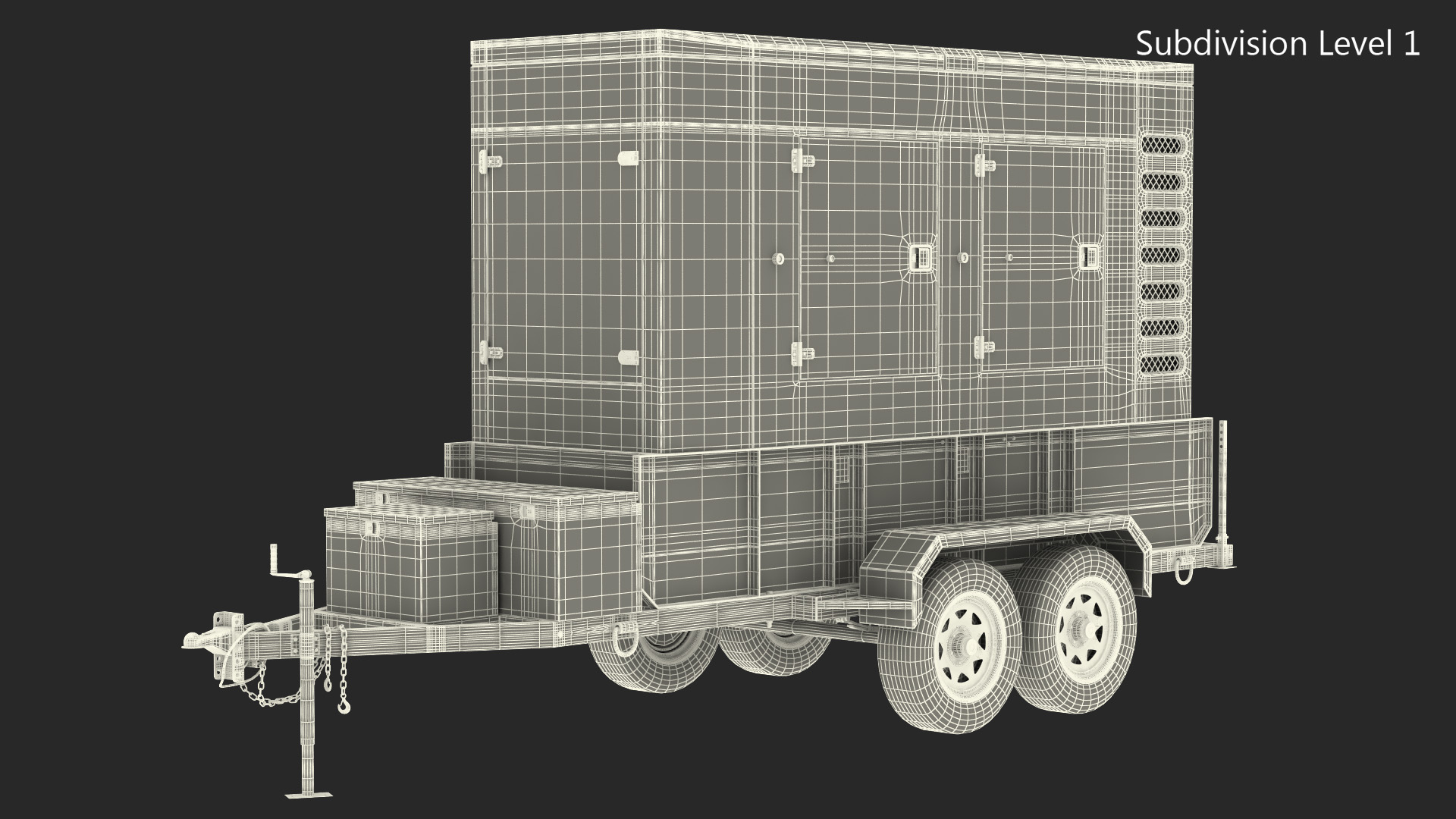 Kohler Big Mobile Generator Rigged 3D model