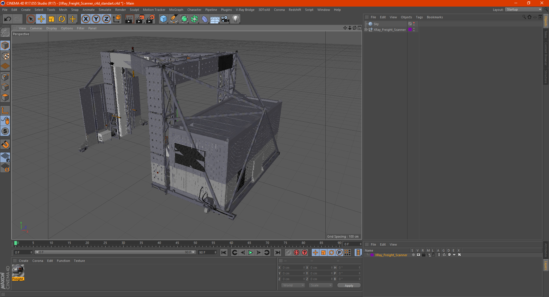 3D model XRay Freight Scanner