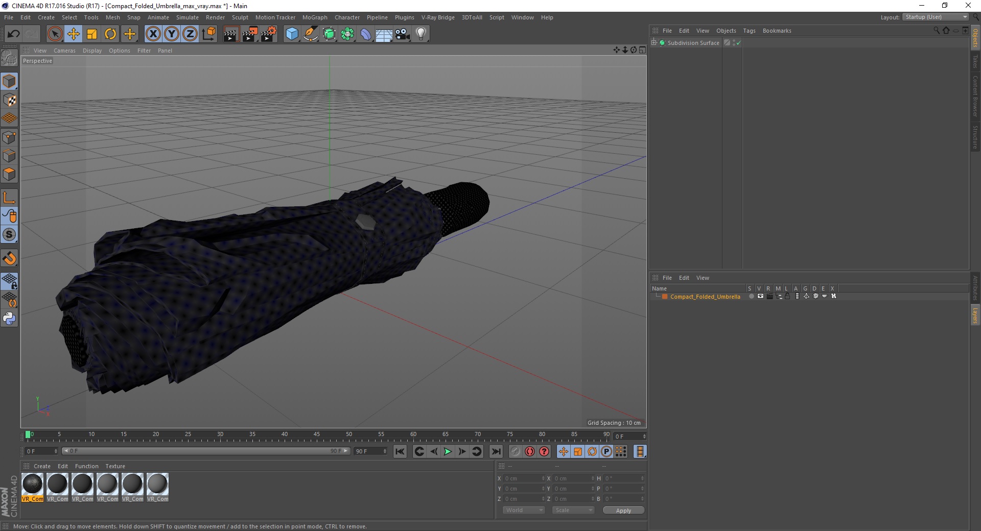3D Compact Folded Umbrella model