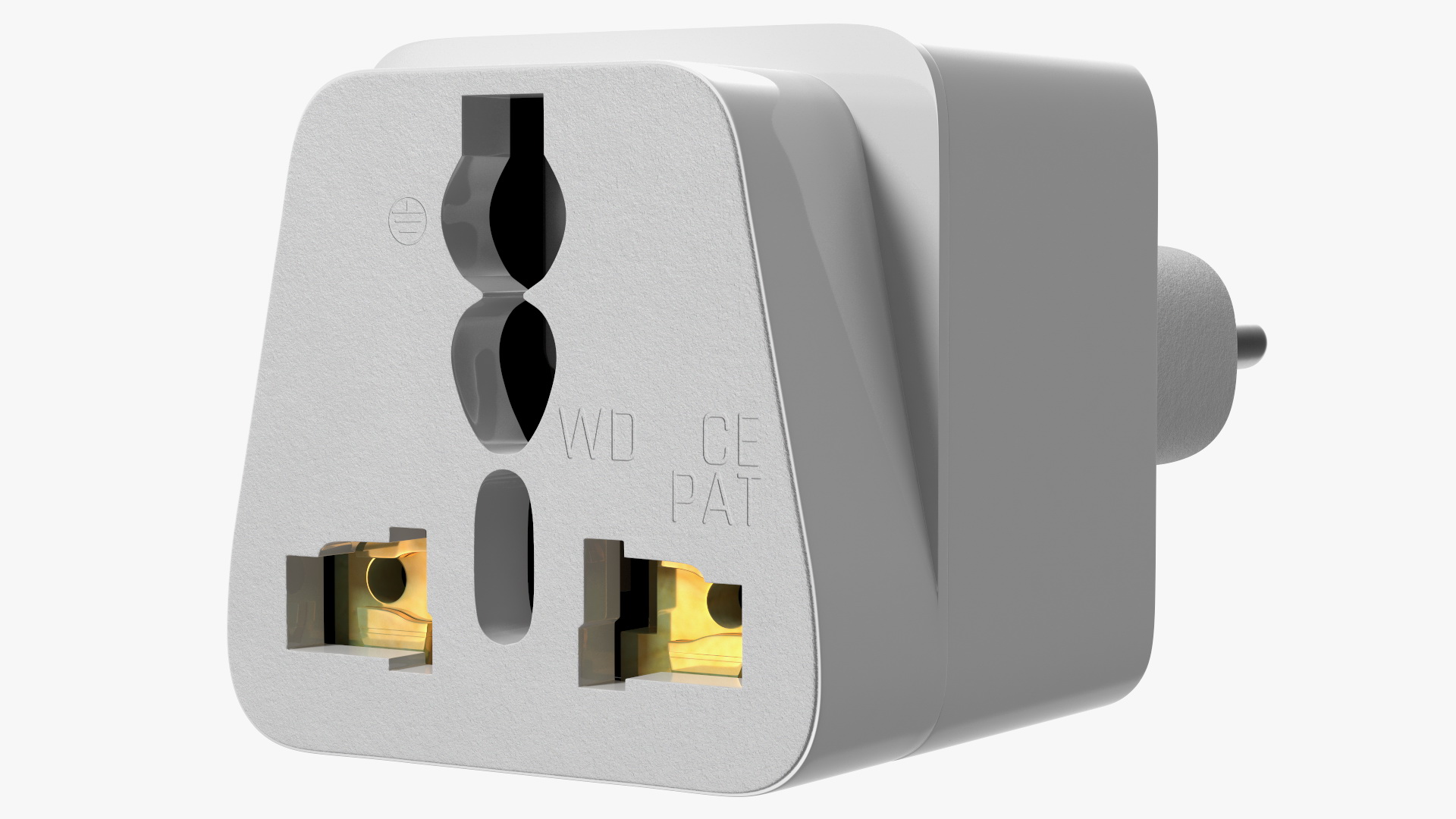 3D model Type J Universal Plug Adapter White