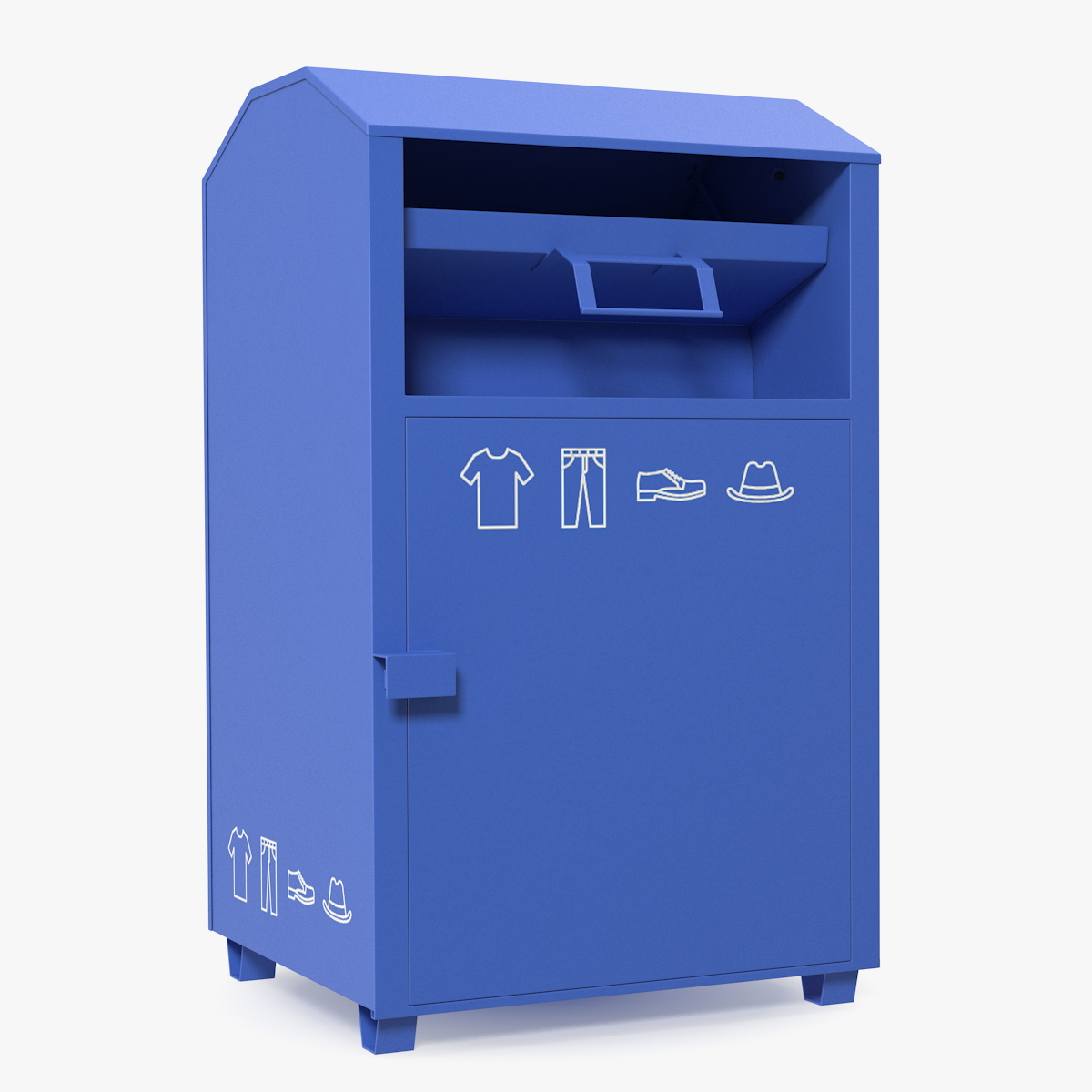 Blue Drop Box Rigged, view 3