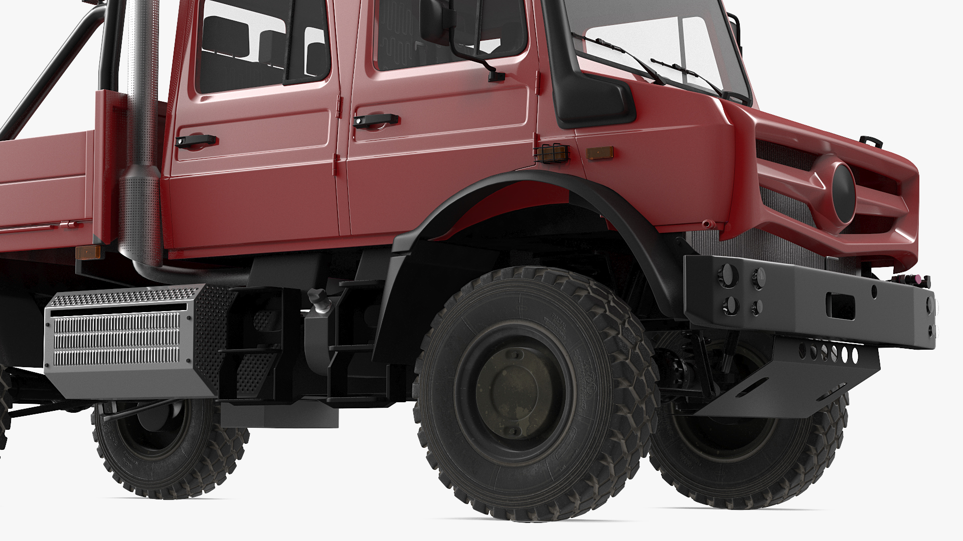 Off Road Cargo Truck Rigged 3D