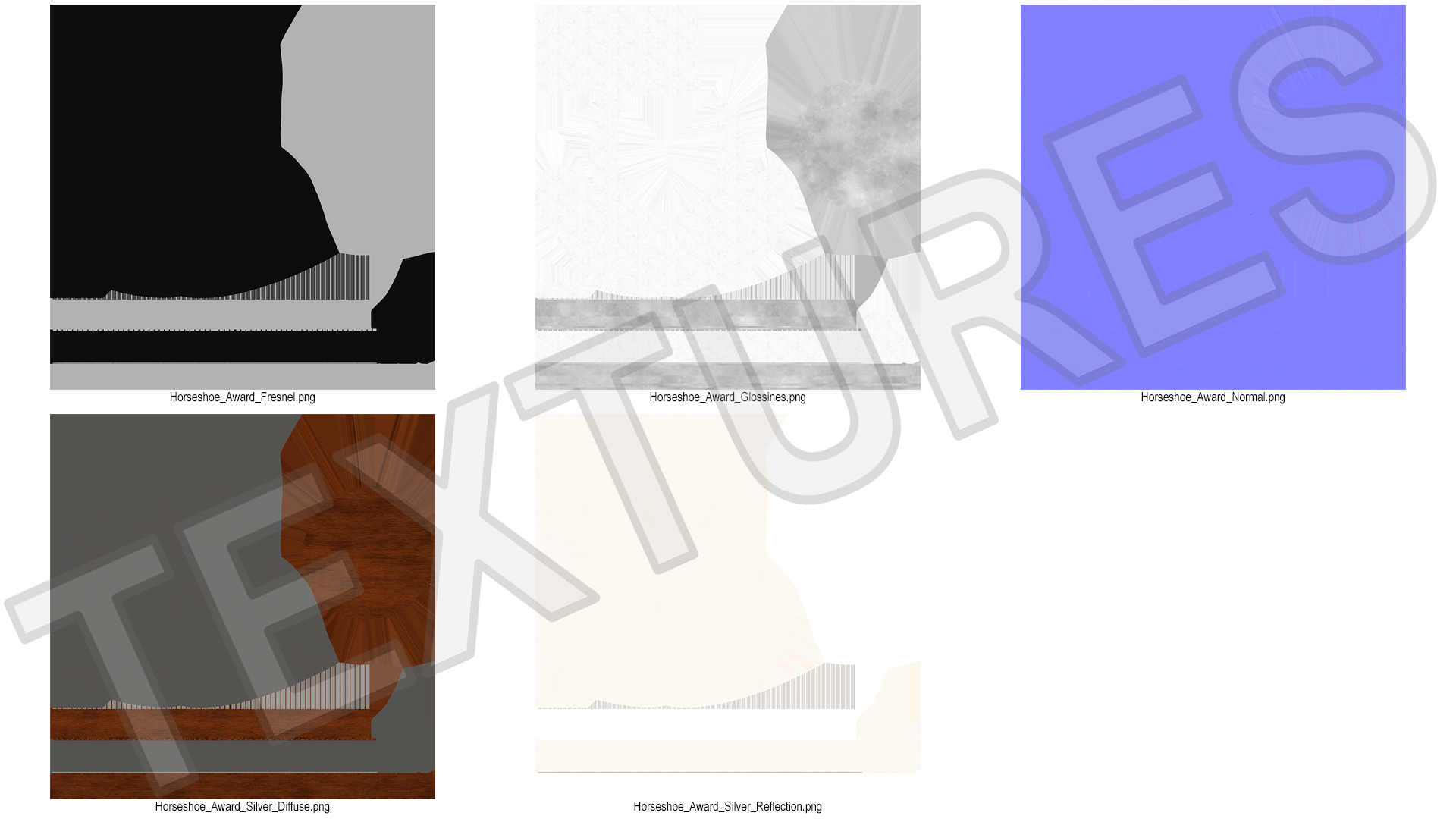 Silver Horseshoe Award 3D