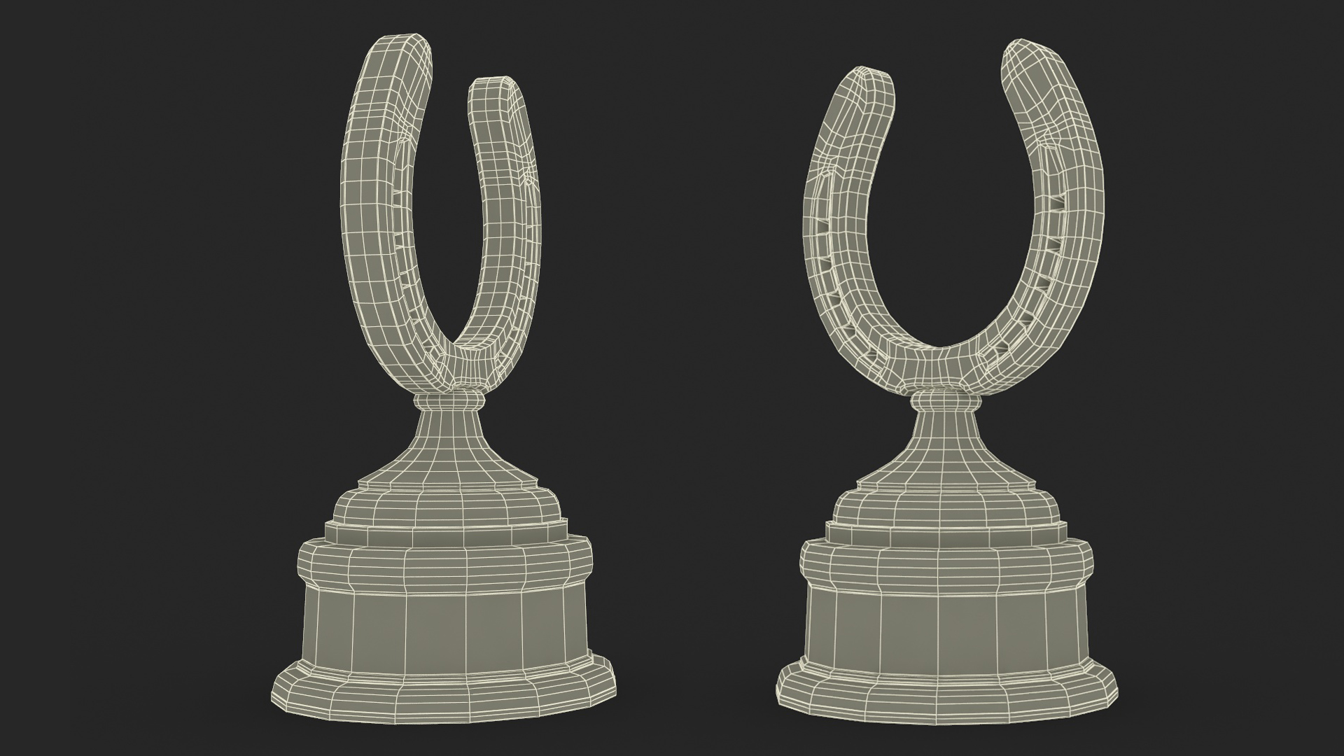 Silver Horseshoe Award 3D