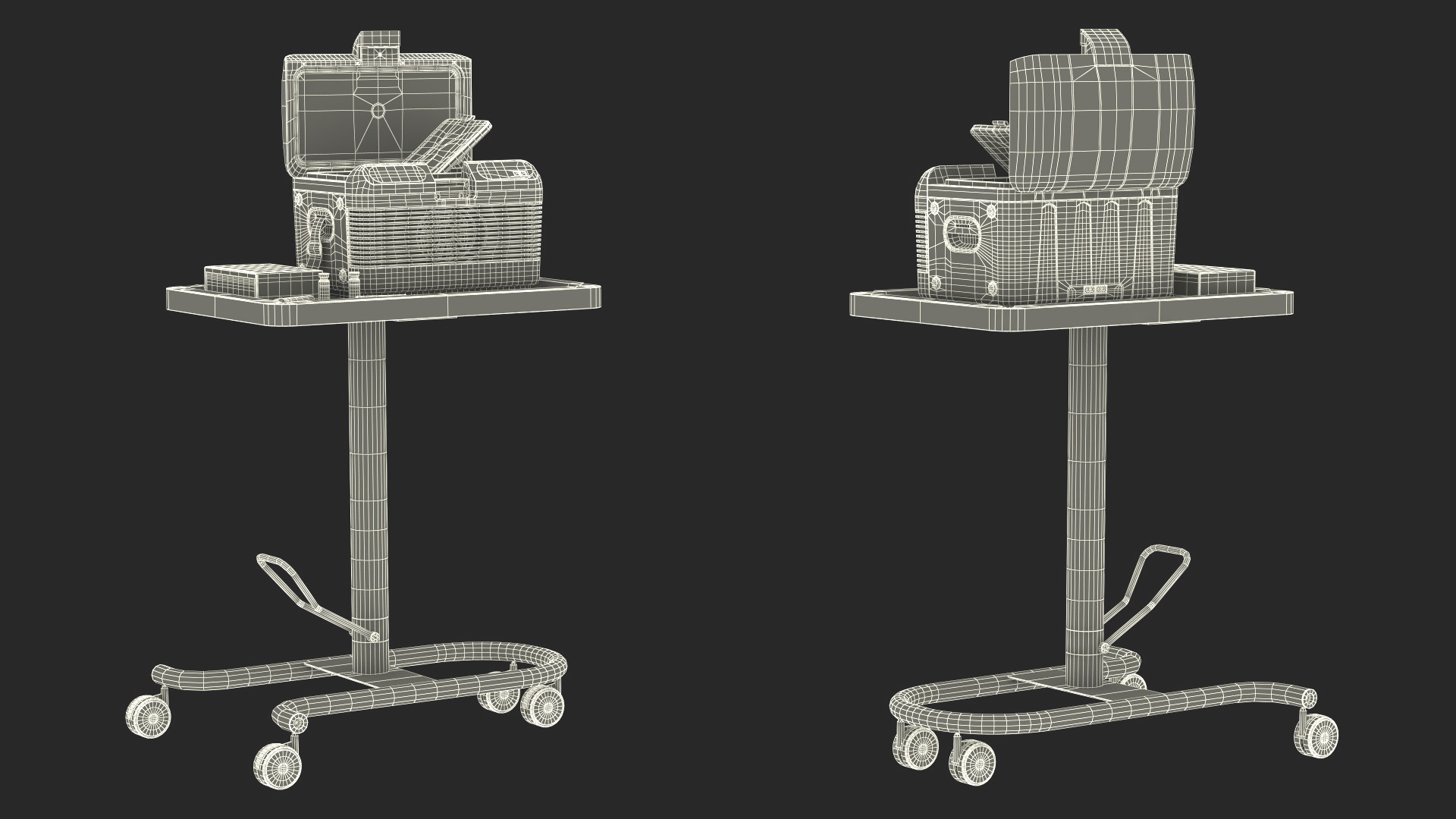 3D Labcold Portable Vaccine Carrier on Mobile Stand model