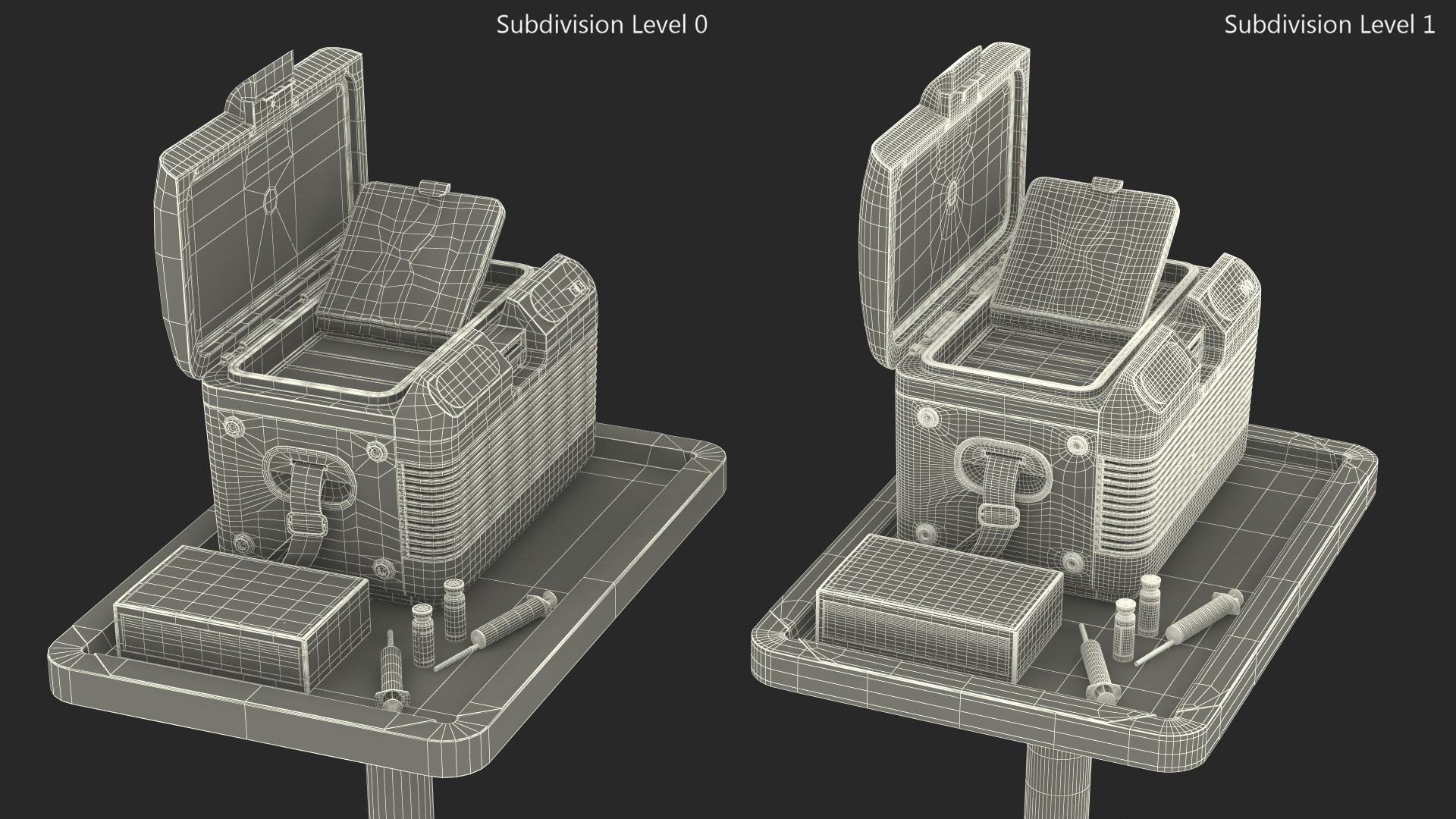 3D Labcold Portable Vaccine Carrier on Mobile Stand model
