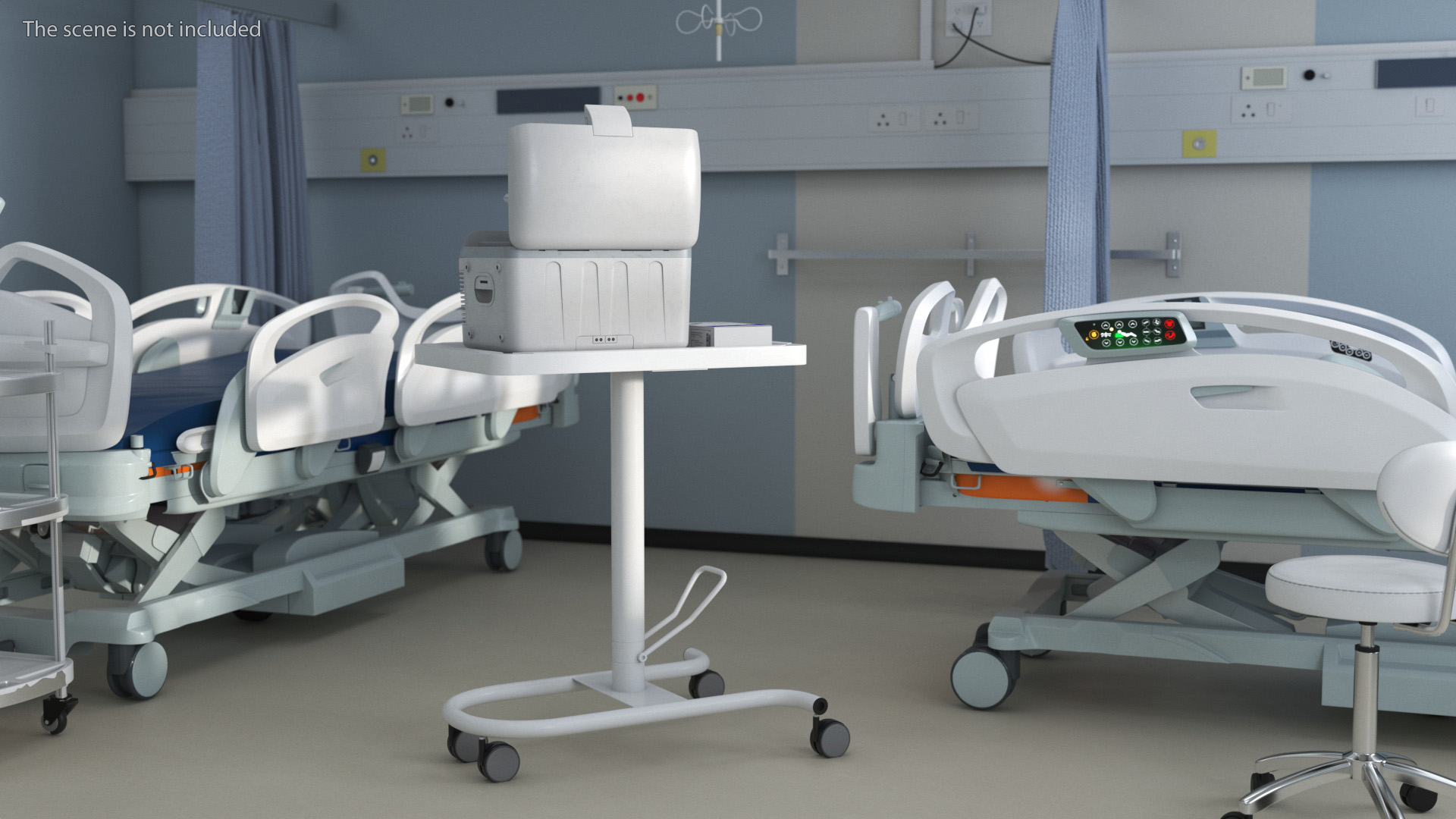 3D Labcold Portable Vaccine Carrier on Mobile Stand model