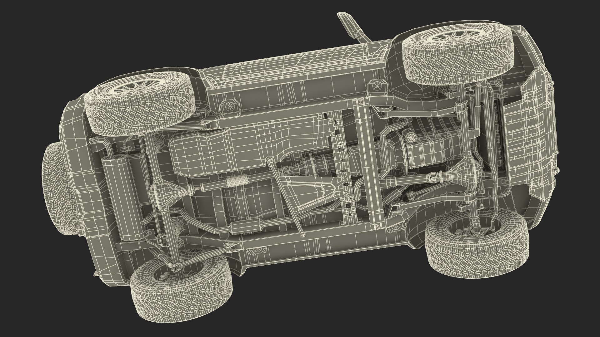 Ford Bronco Two Door SUV Rapid Red 3D model