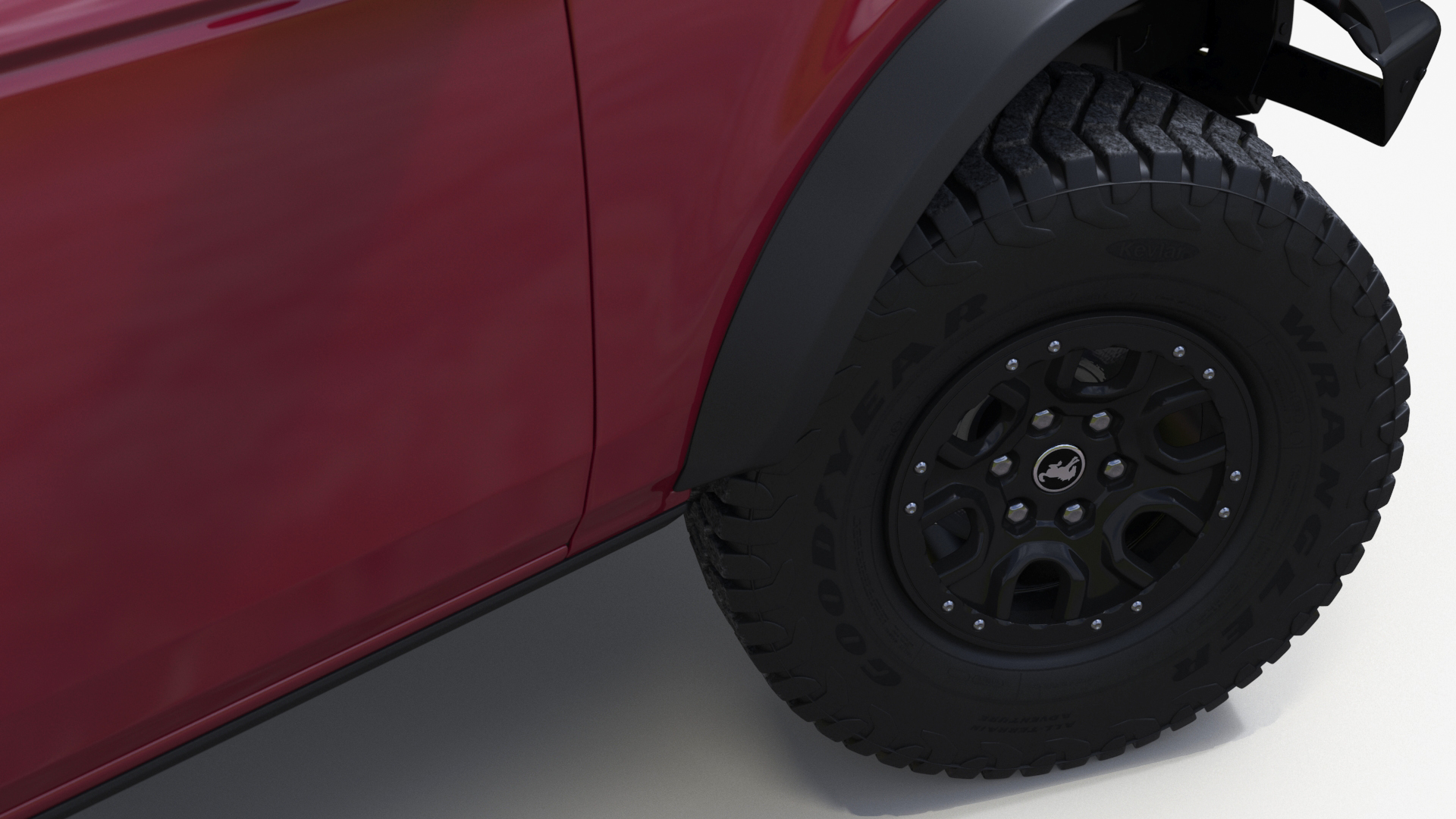 Ford Bronco Two Door SUV Rapid Red 3D model