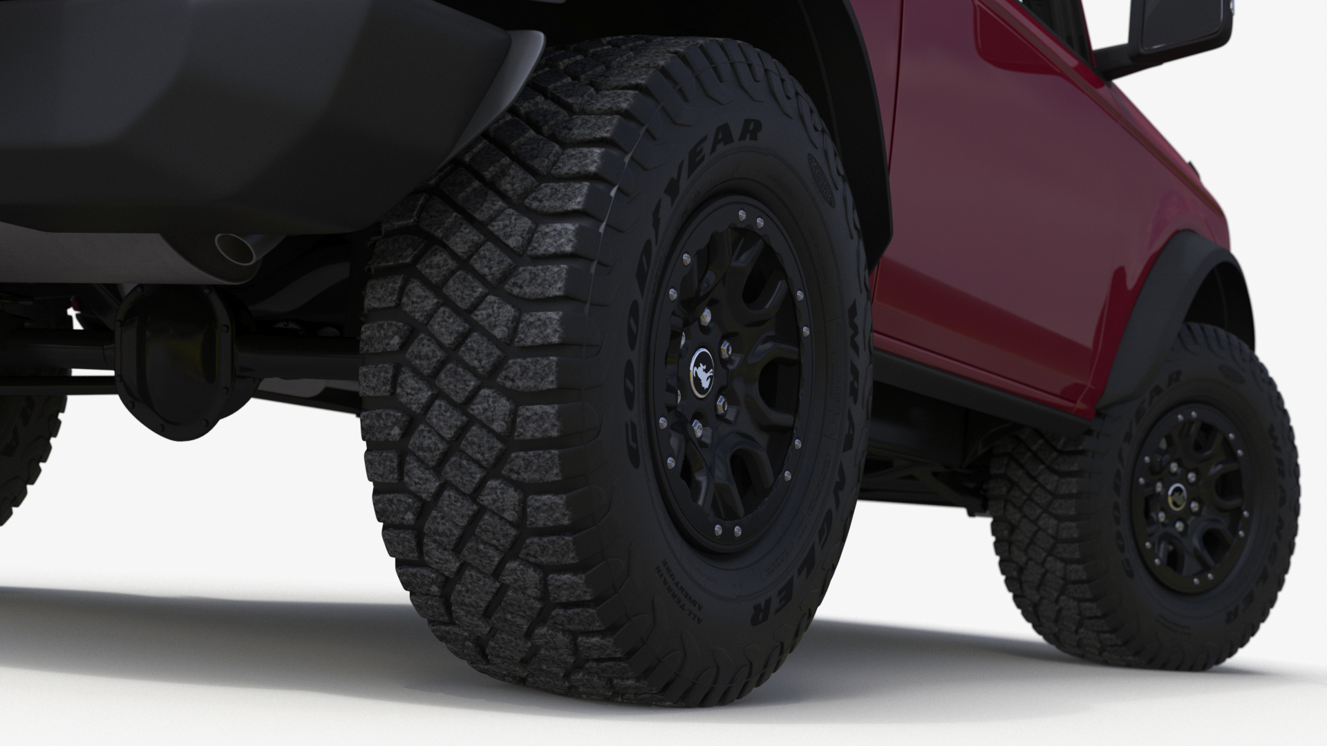 Ford Bronco Two Door SUV Rapid Red 3D model