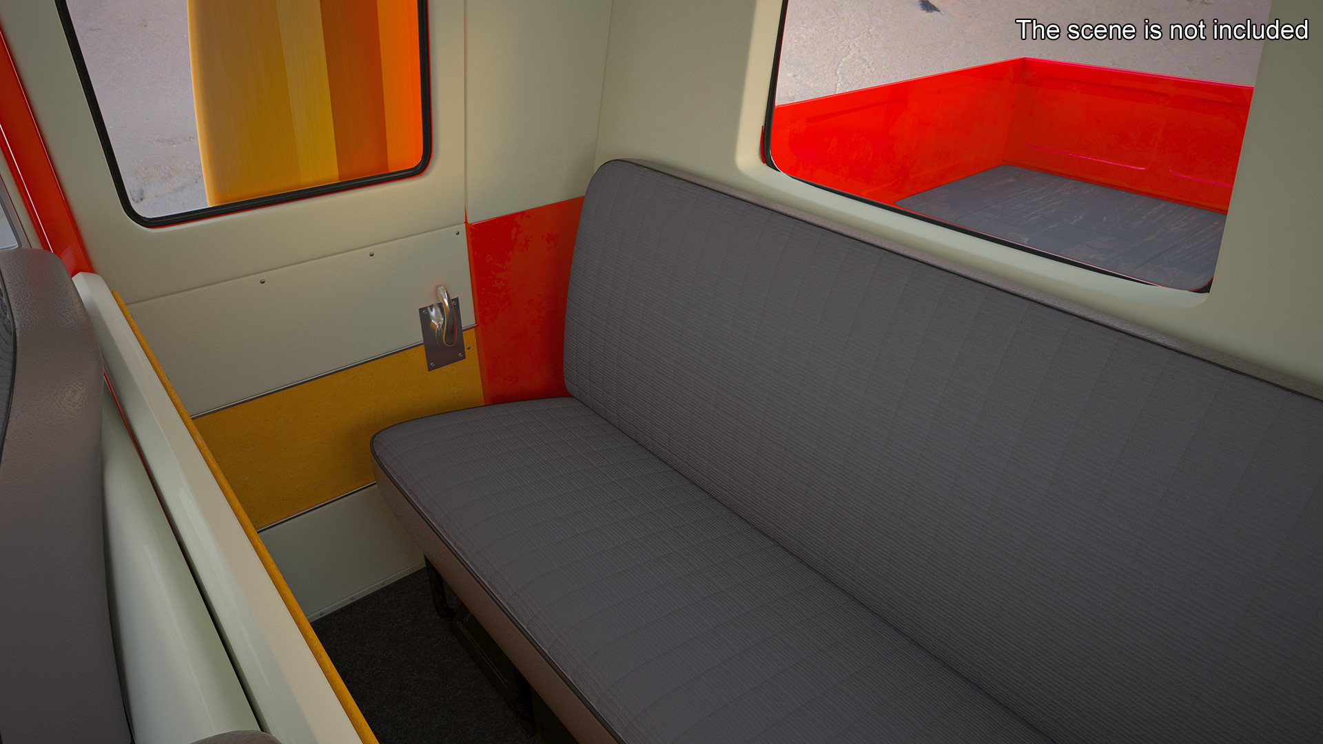 Volkswagen Type 2 Pickup Truck Rigged 3D
