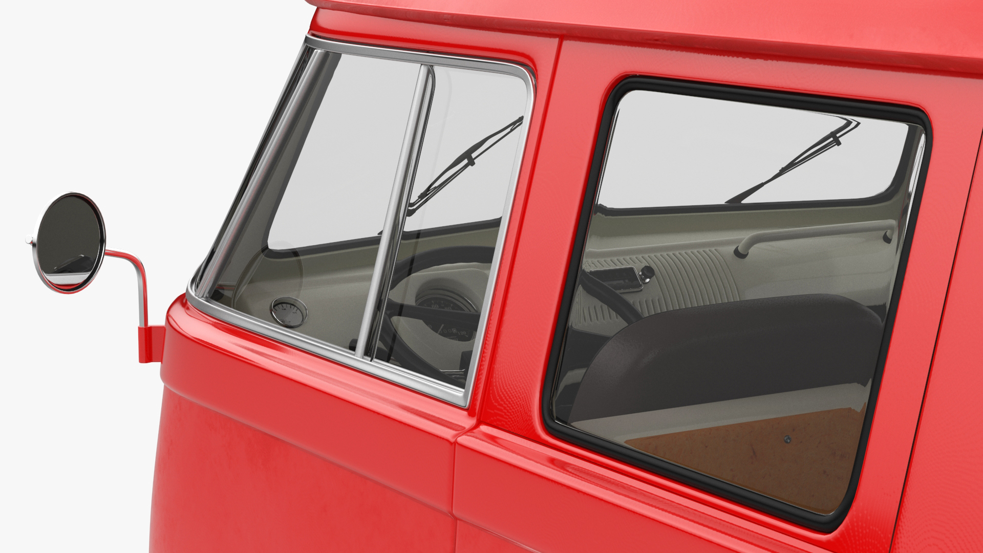 Volkswagen Type 2 Pickup Truck Rigged 3D