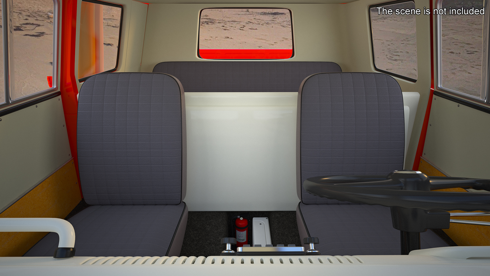 Volkswagen Type 2 Pickup Truck Rigged 3D