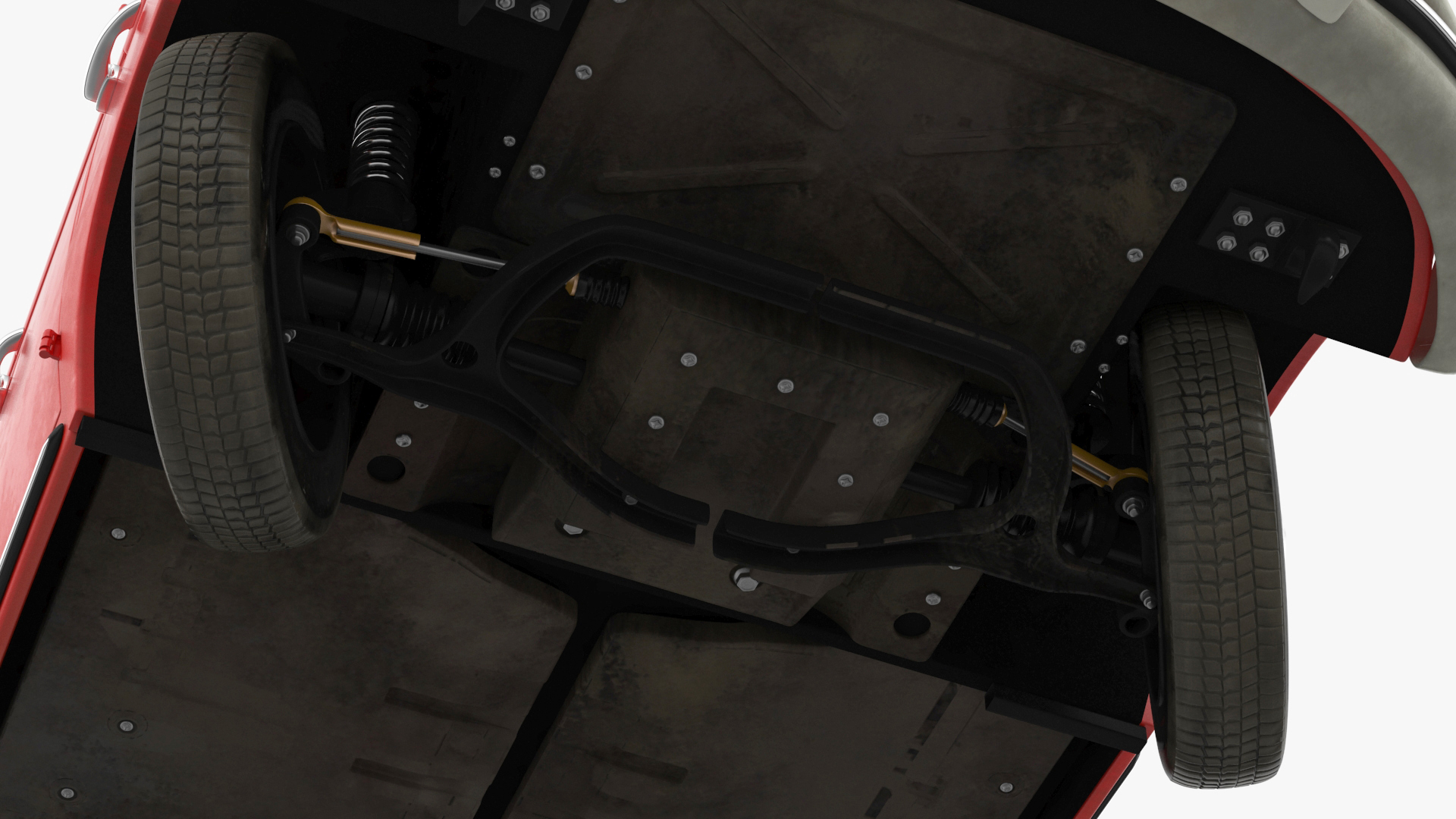 Volkswagen Type 2 Pickup Truck Rigged 3D