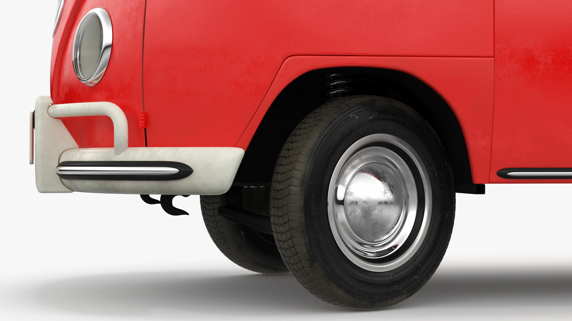 Volkswagen Type 2 Pickup Truck Rigged 3D