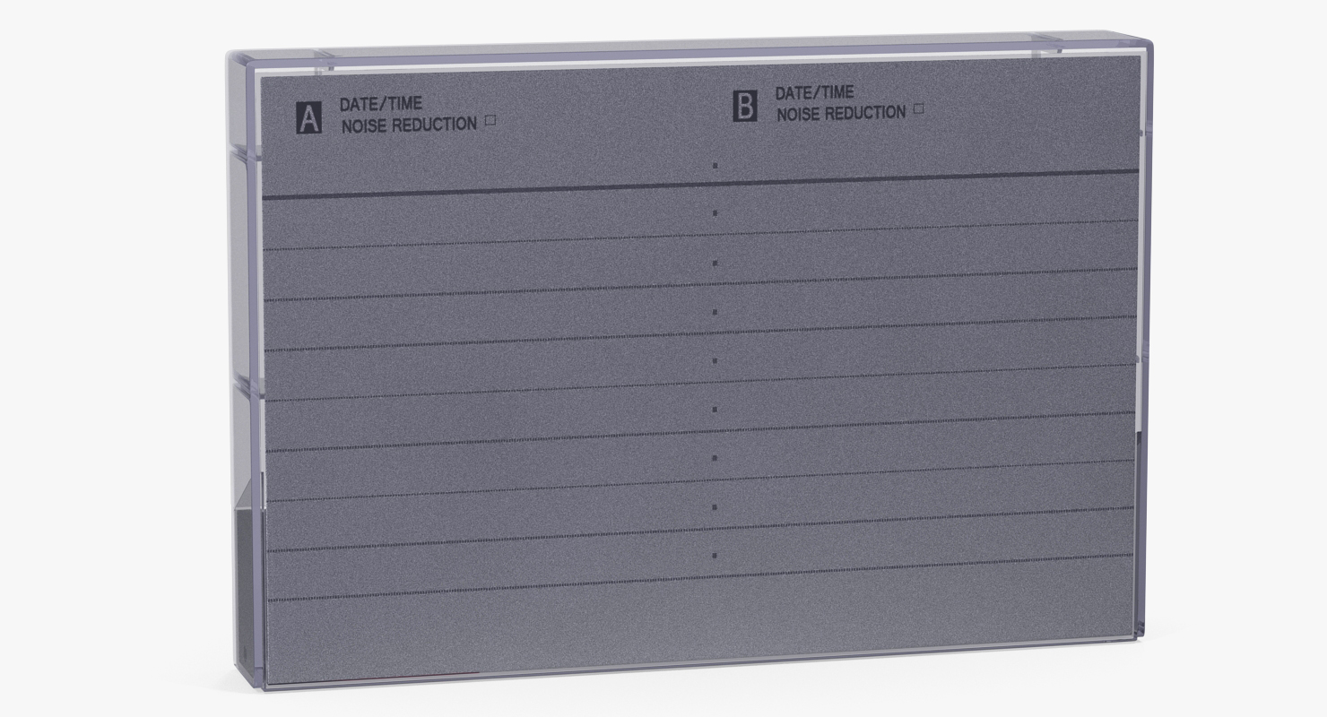 Vintage Audio Tape in the Box 3D model