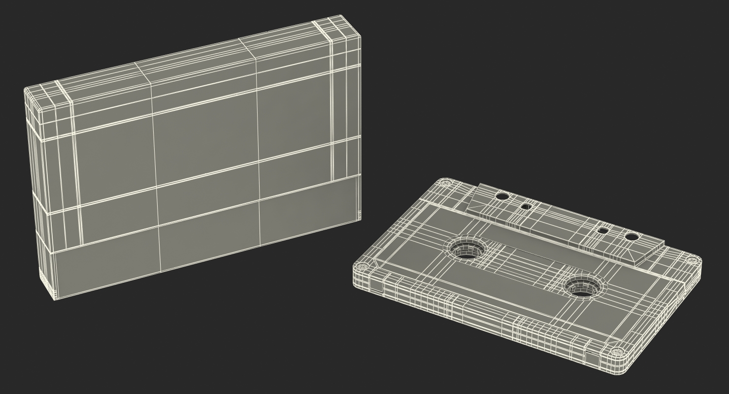 Vintage Audio Tape in the Box 3D model
