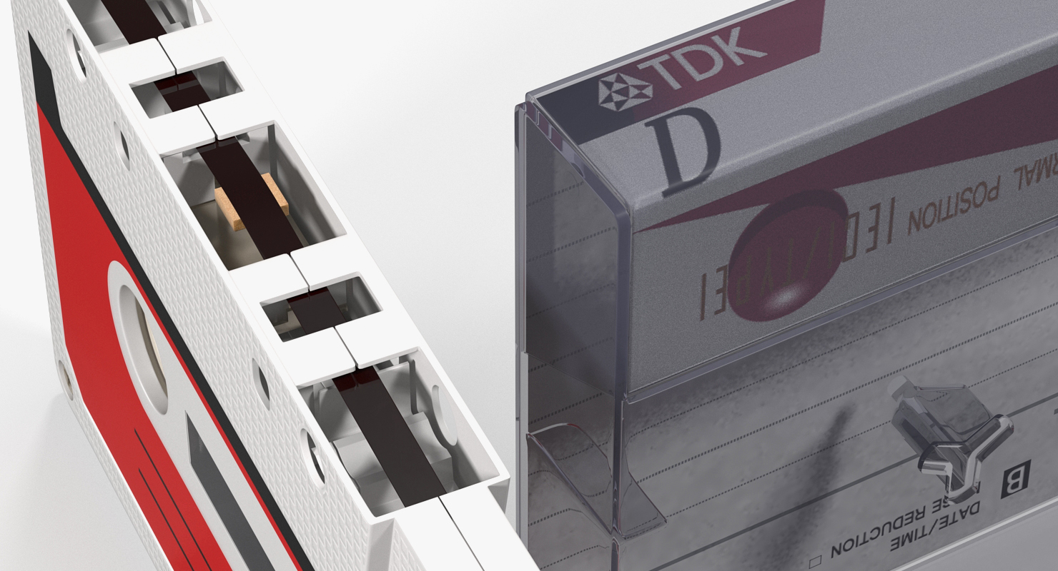 Vintage Audio Tape in the Box 3D model