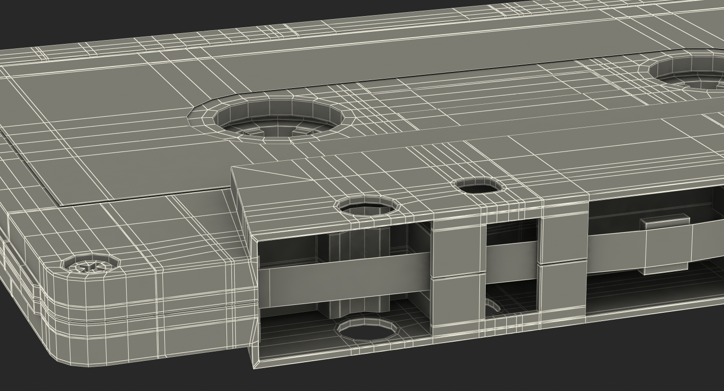 Vintage Audio Tape in the Box 3D model