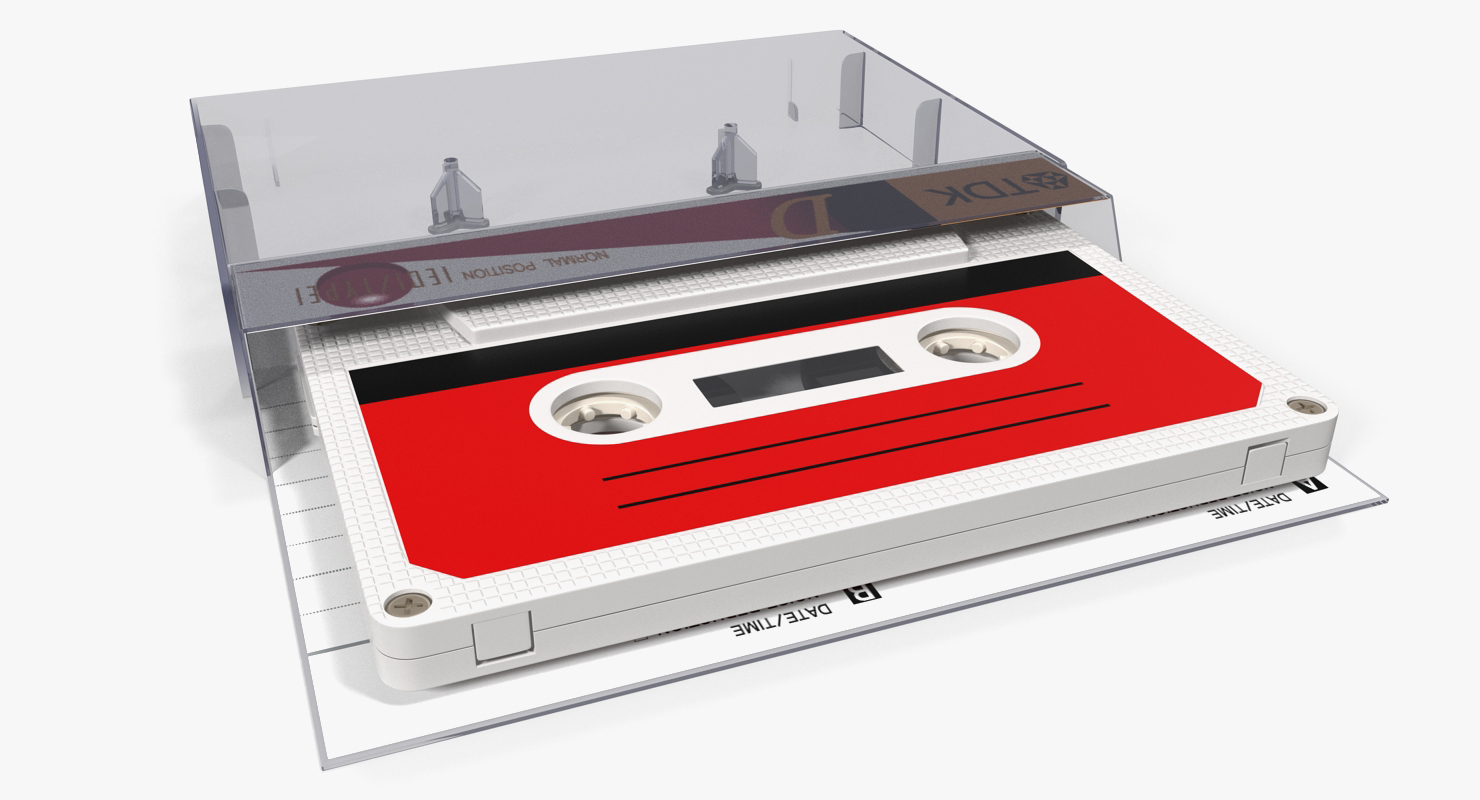 Vintage Audio Tape in the Box 3D model