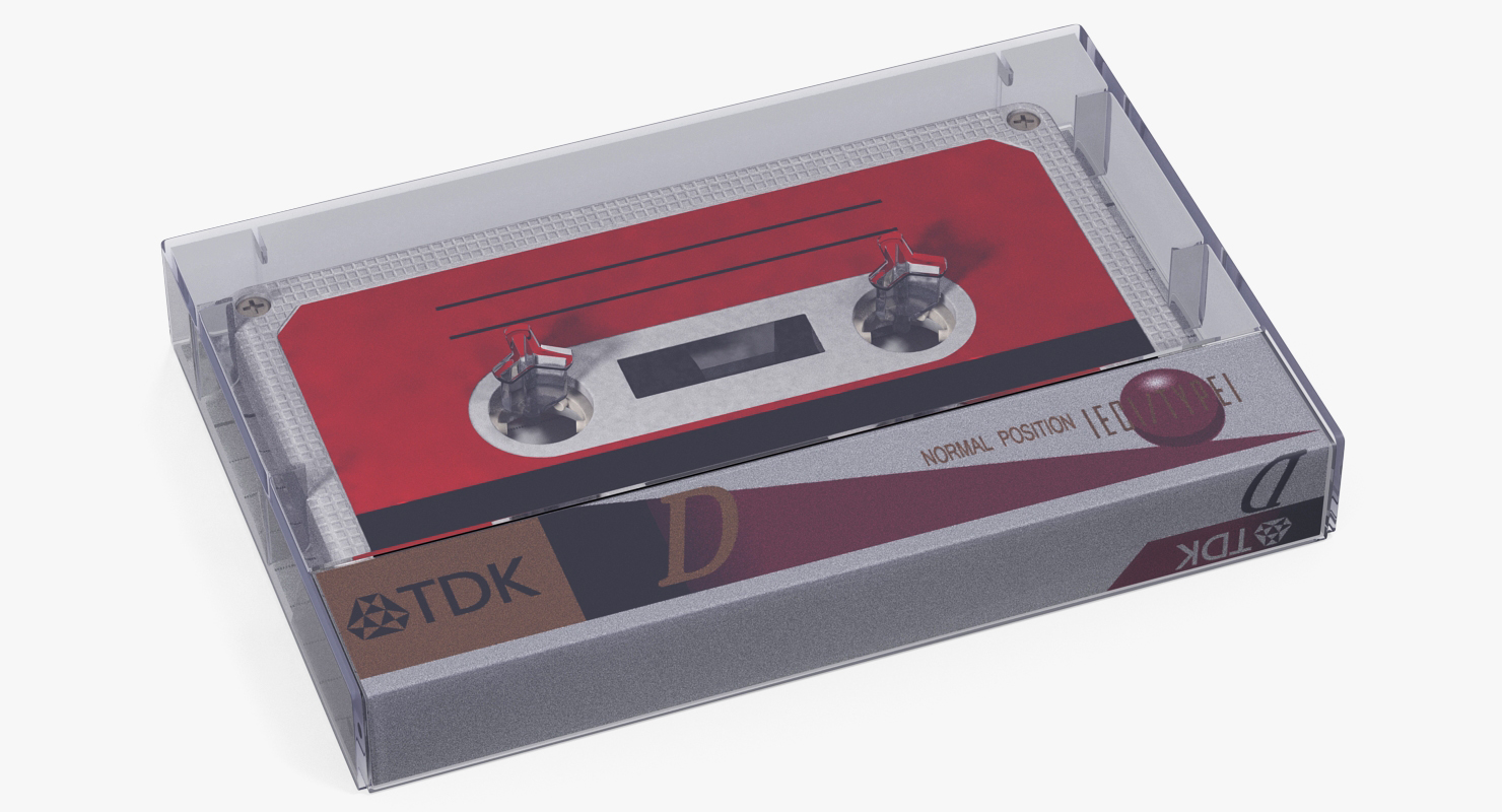 Vintage Audio Tape in the Box 3D model