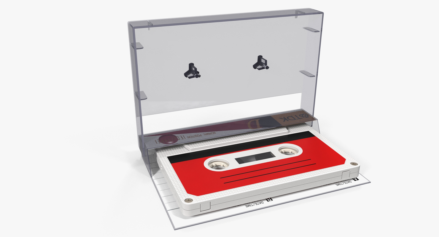 Vintage Audio Tape in the Box 3D model