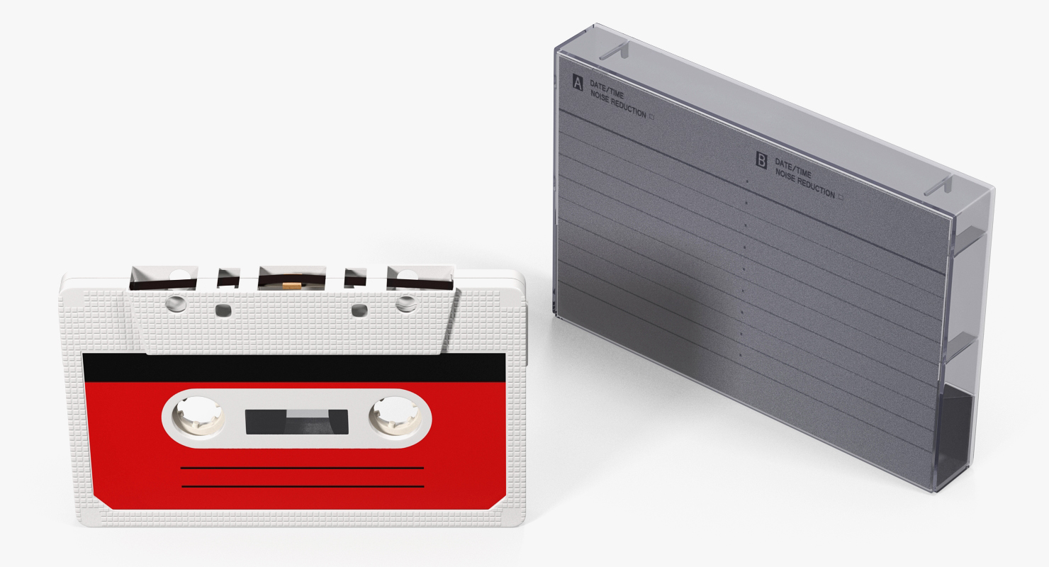 Vintage Audio Tape in the Box 3D model