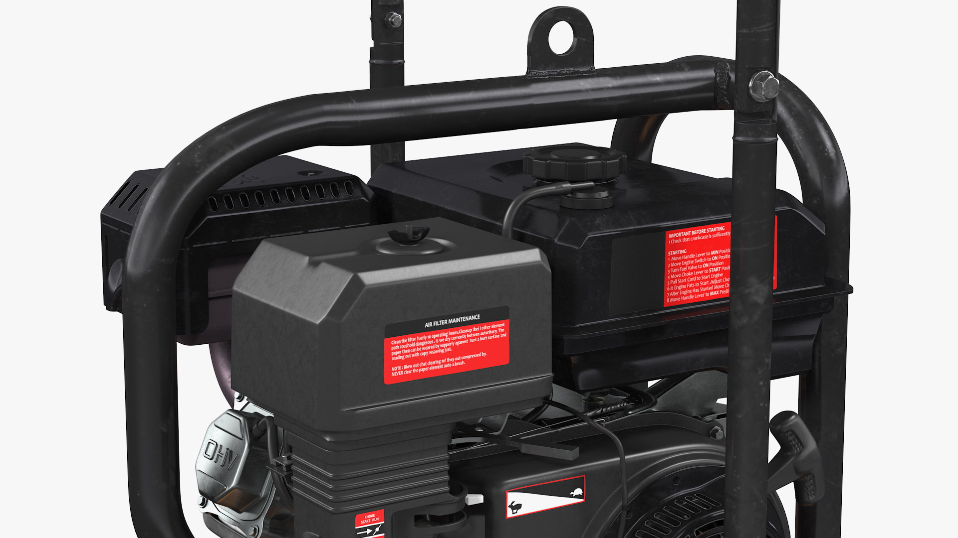 Gasoline Vibratory Plate Compactor 3D model