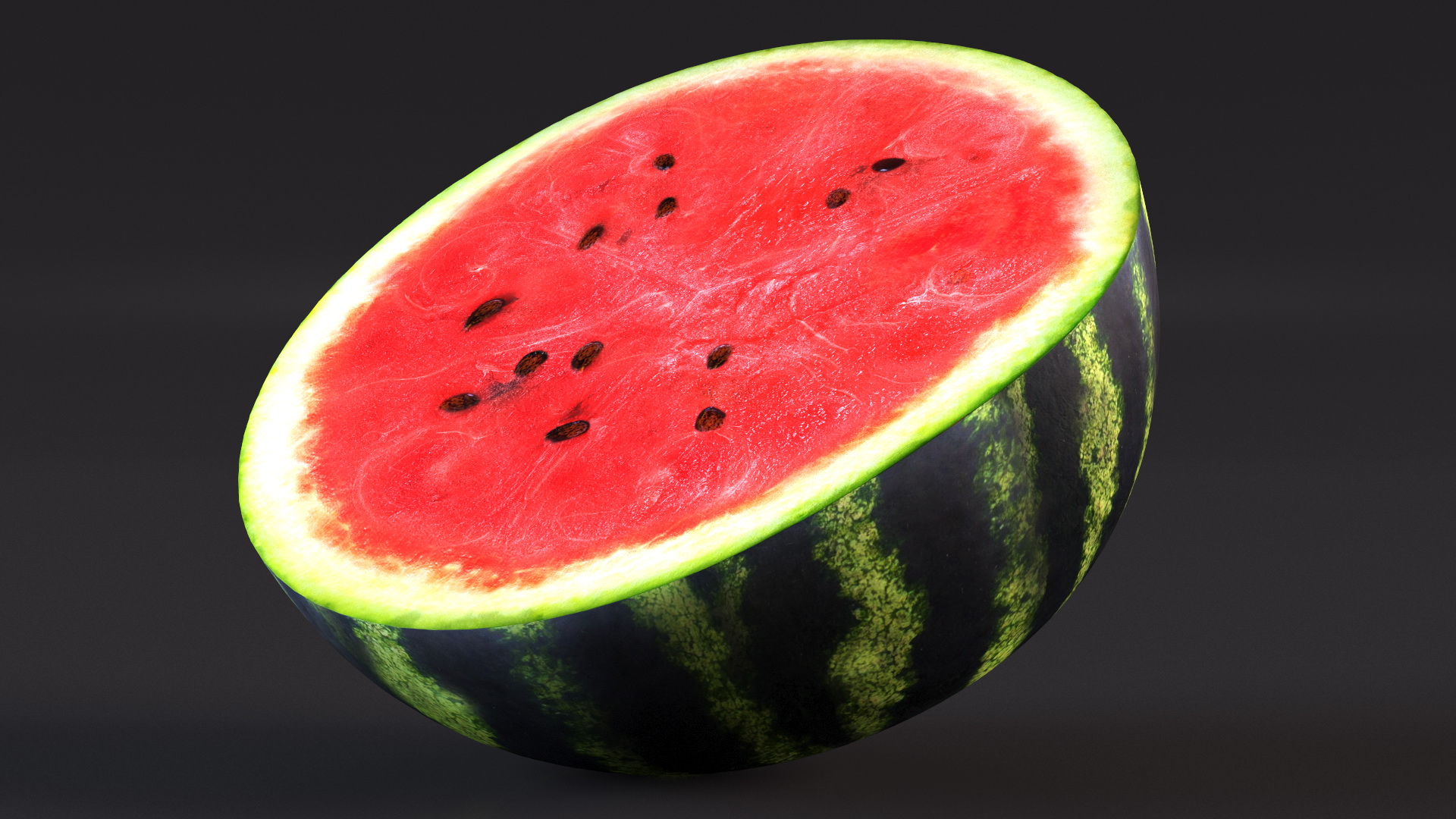 Watermelon Cut In Half 3D