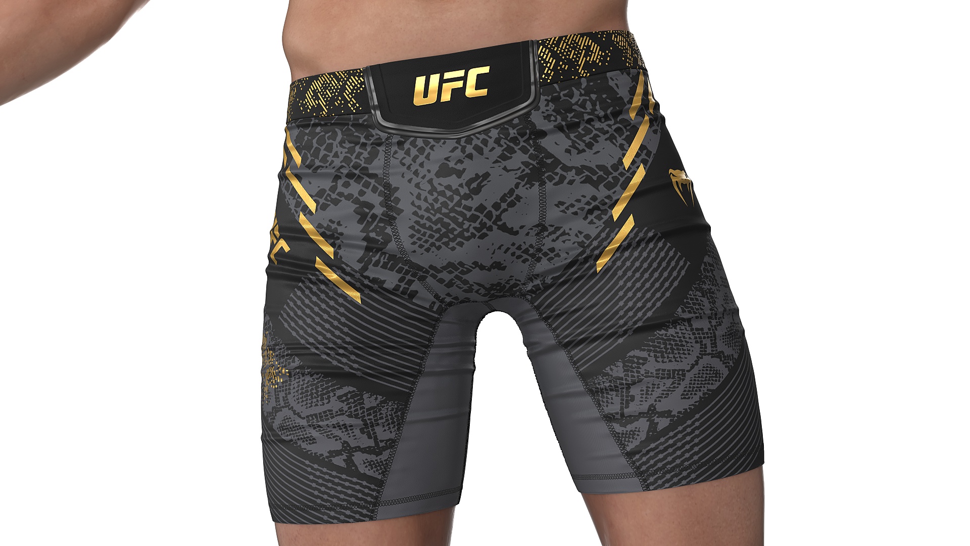 3D UFC MMA Fighter Character A-Pose Fur