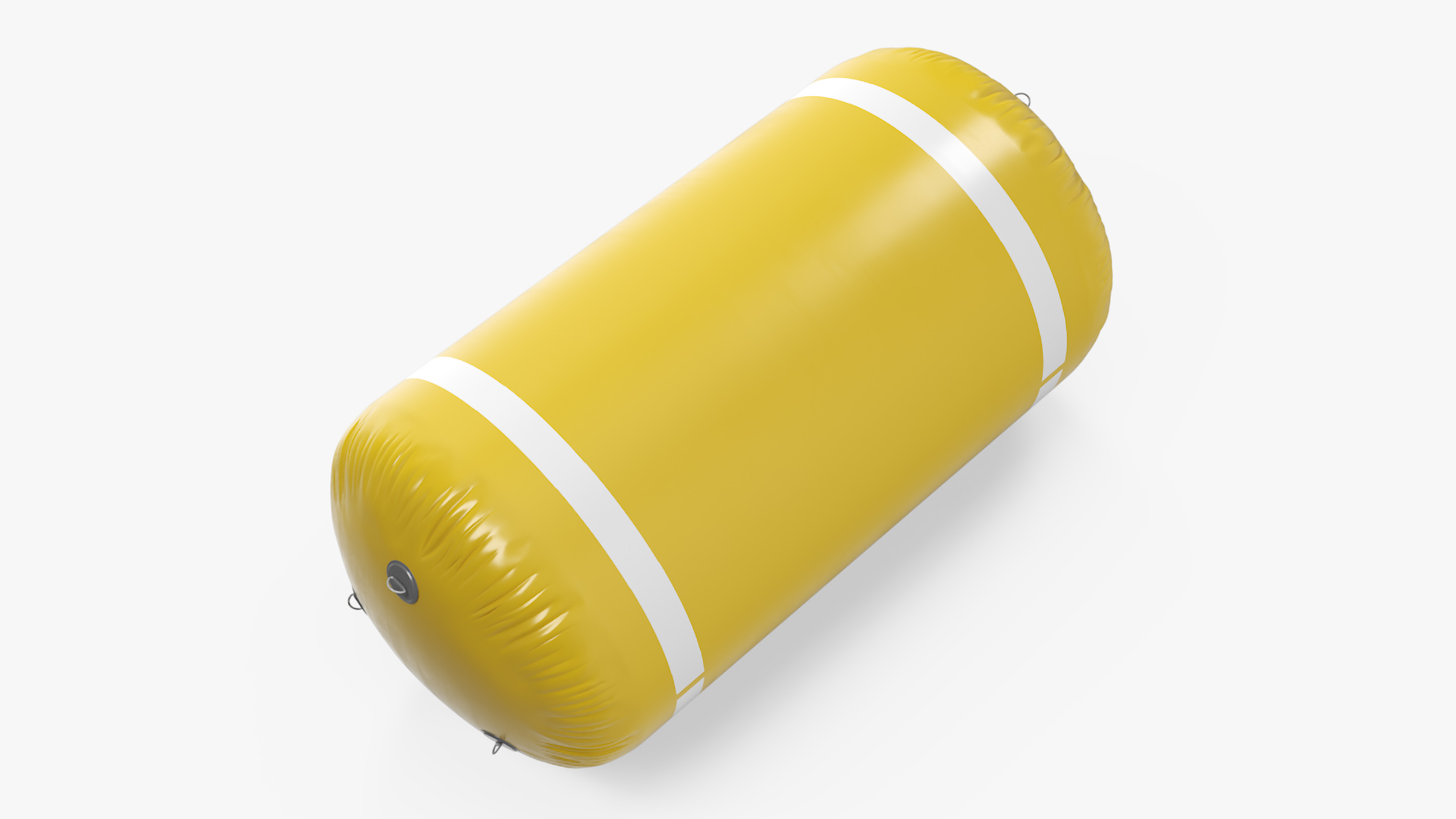 Floating Inflatable Marker Buoy for Water Sport Yellow Line 3D model