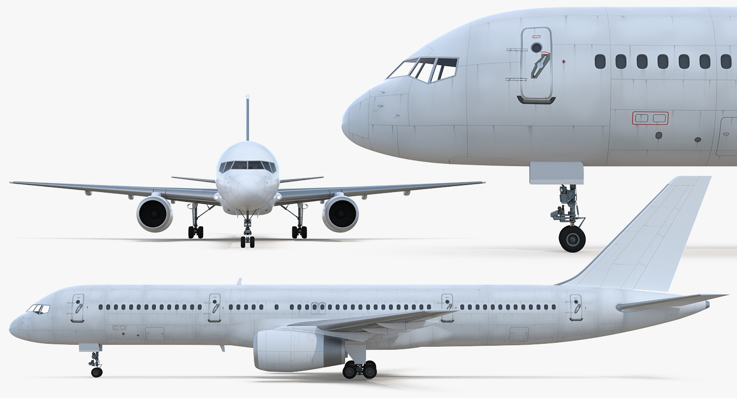 Boeing 757 200 Generic Rigged 3D model