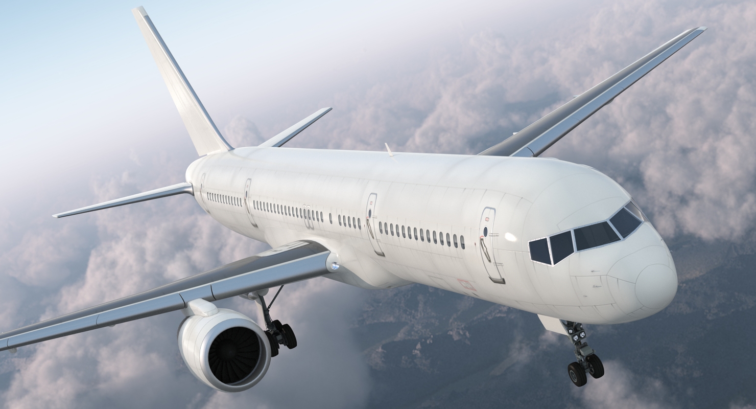 Boeing 757 200 Generic Rigged 3D model