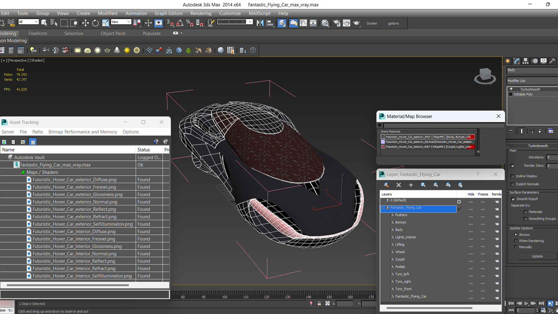 3D model Fantastic Flying Car