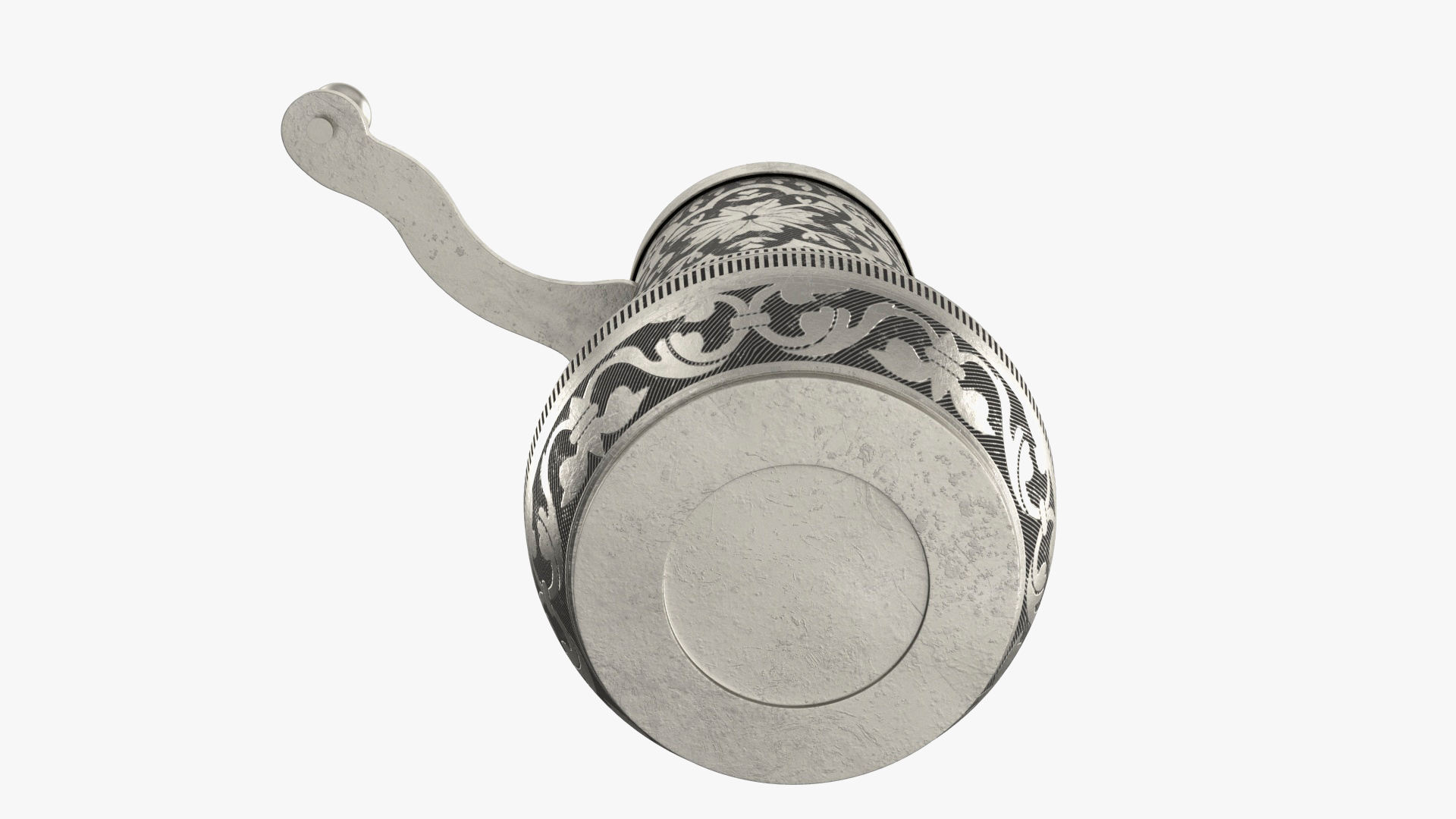 3D model Decorative Vintage Silver Hand Mill