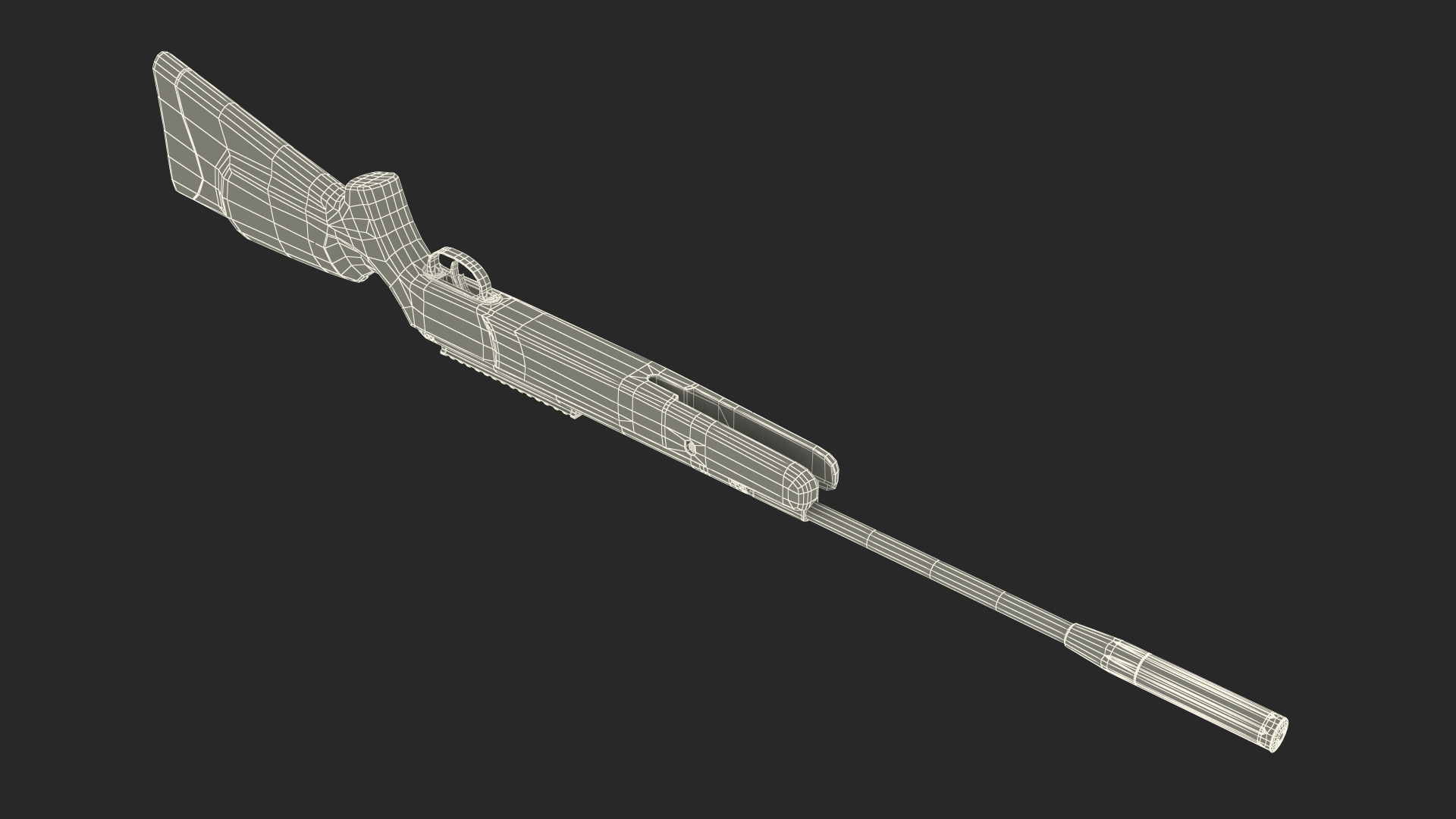 Crosman Break Barrel Air Rifle Rigged 3D