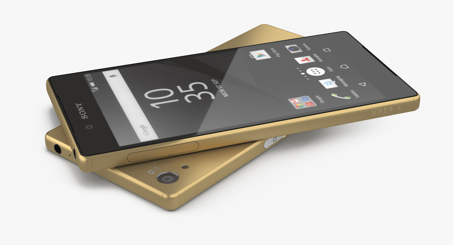 Sony Xperia Z5 Gold 3D model