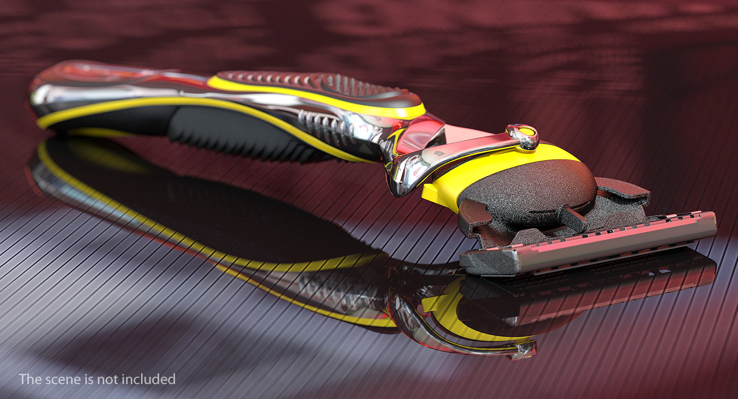 Shaving Razor with Stand 3D model