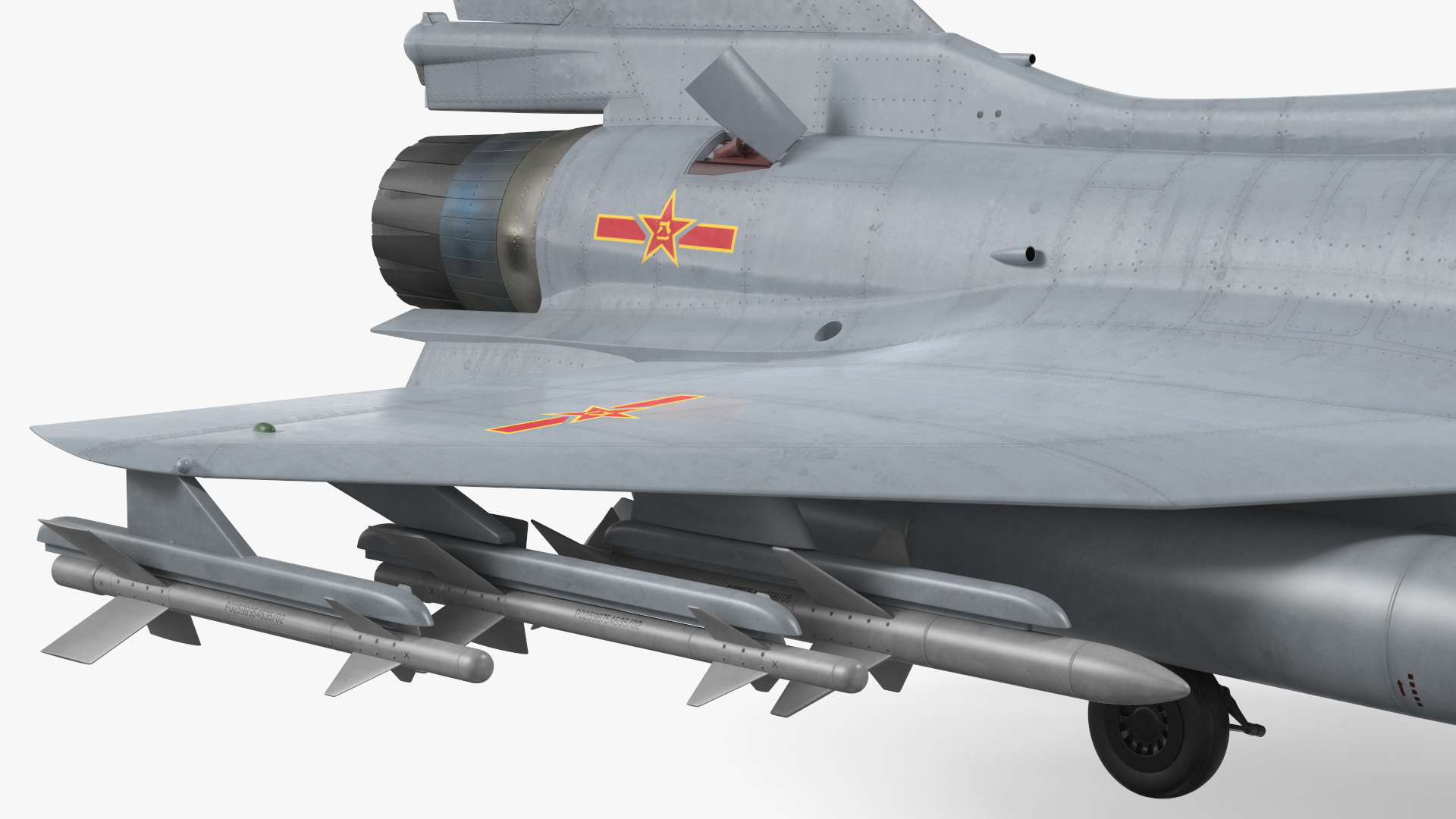 Chengdu J10 S Tandem Seated Exterior Only Armed 3D