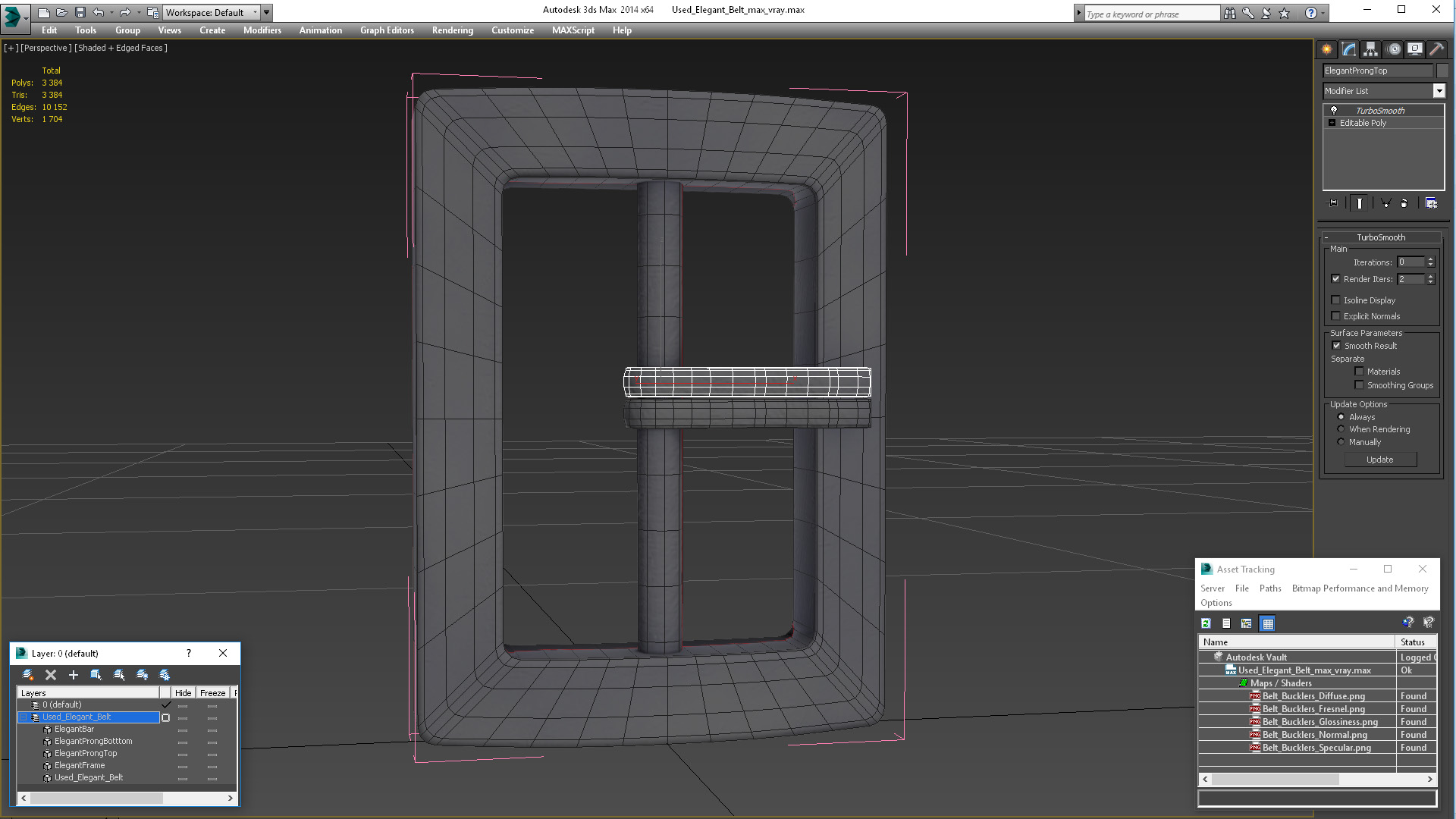 Used Elegant Belt 3D