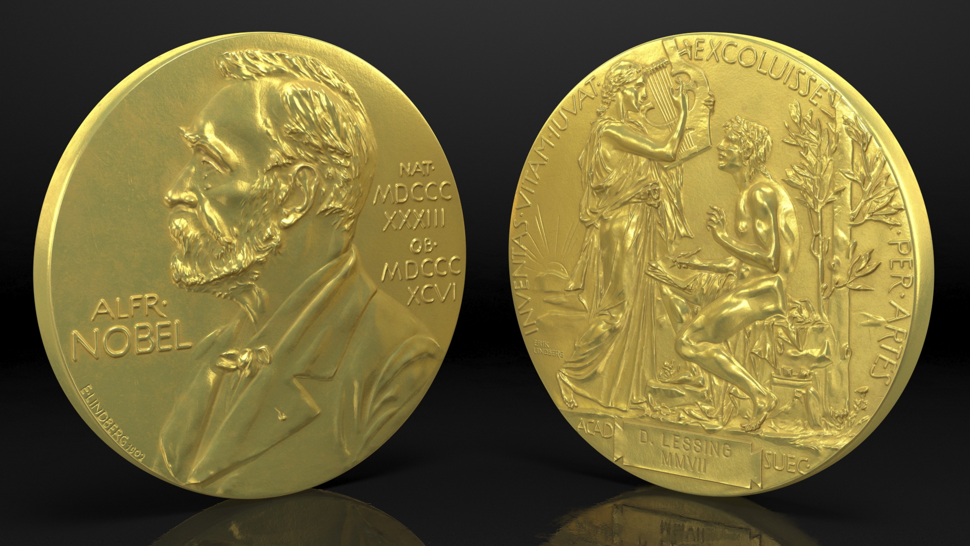 Literature Nobel Prize 3D