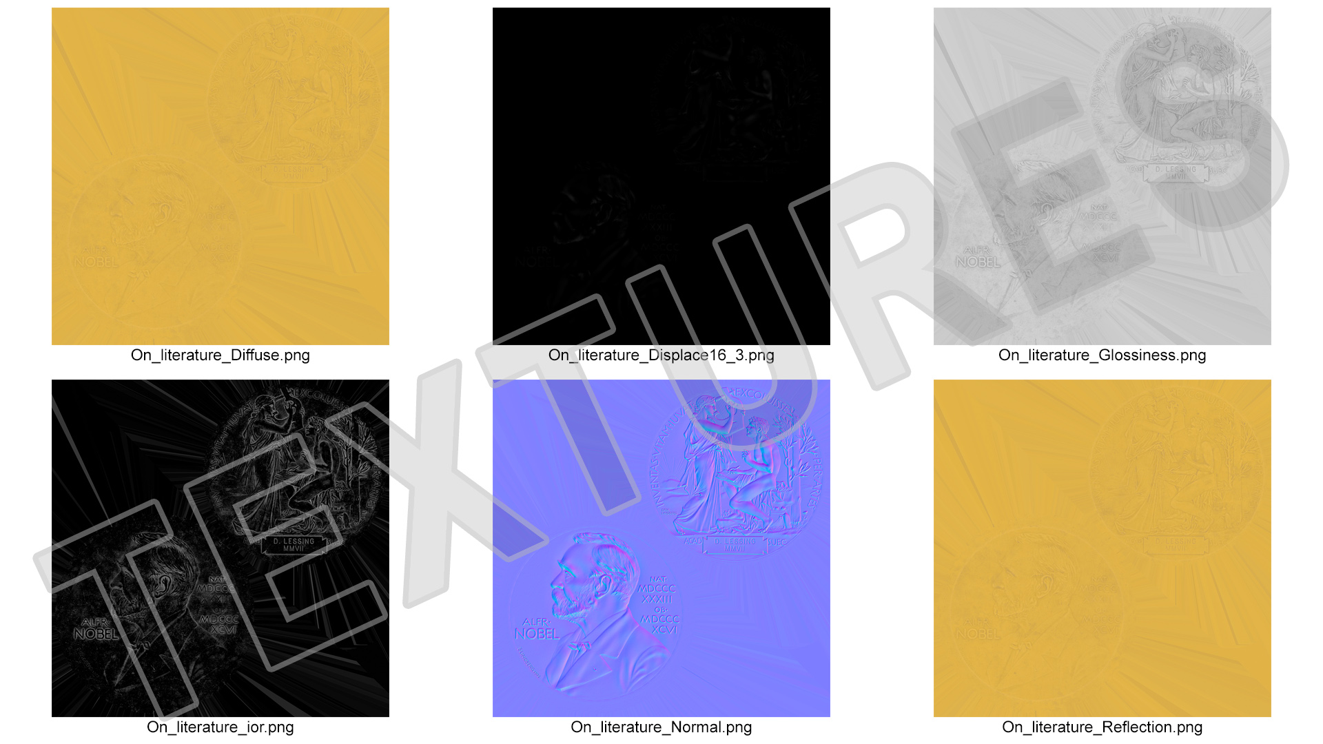Literature Nobel Prize 3D
