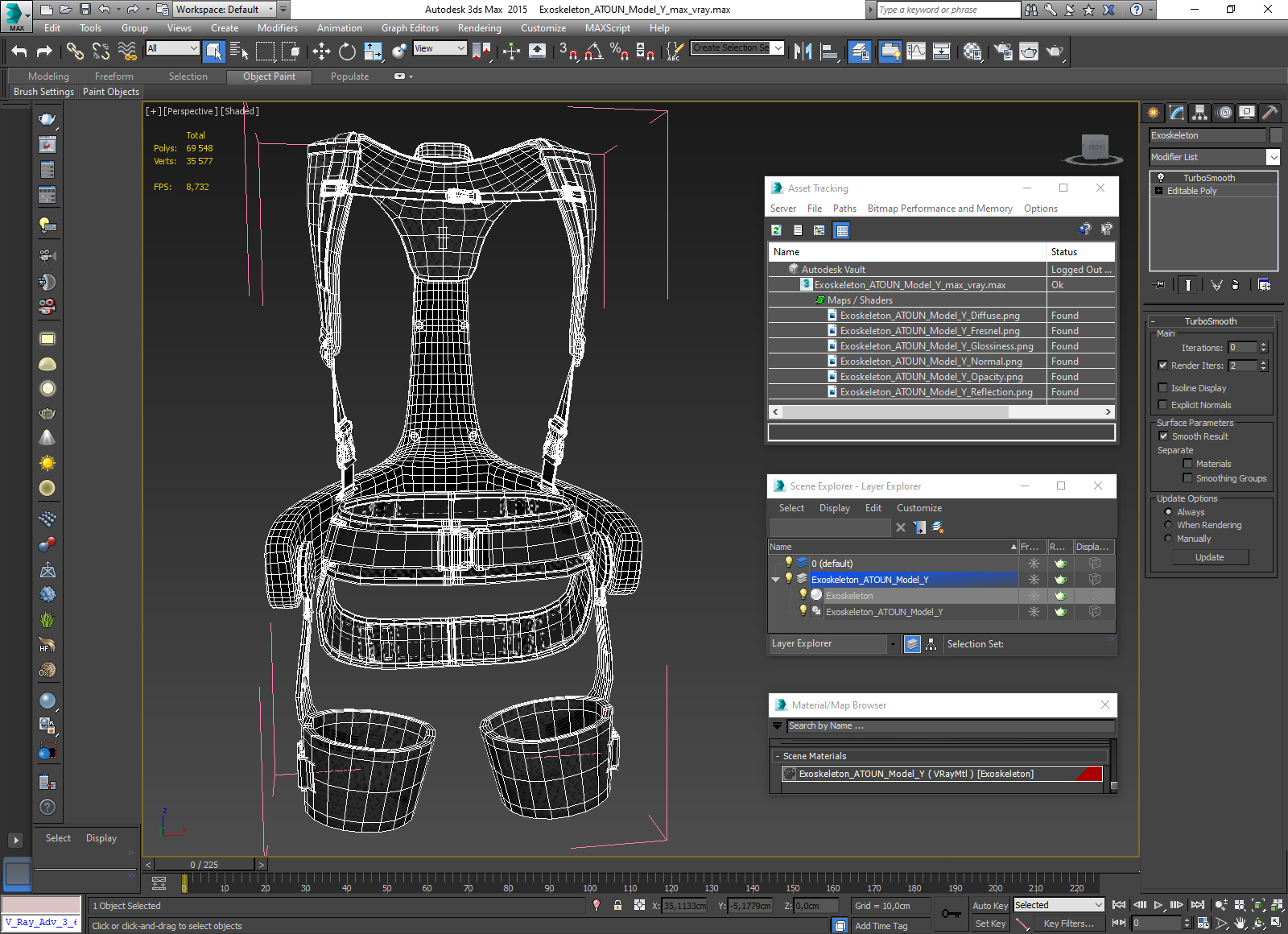 3D model Exoskeleton ATOUN Model Y