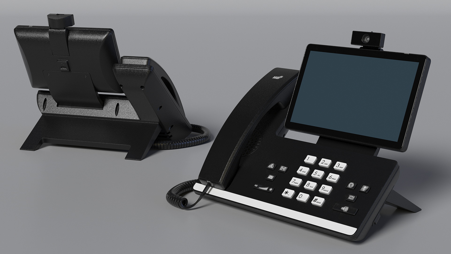3D Office Smart Video IP Phone Black model